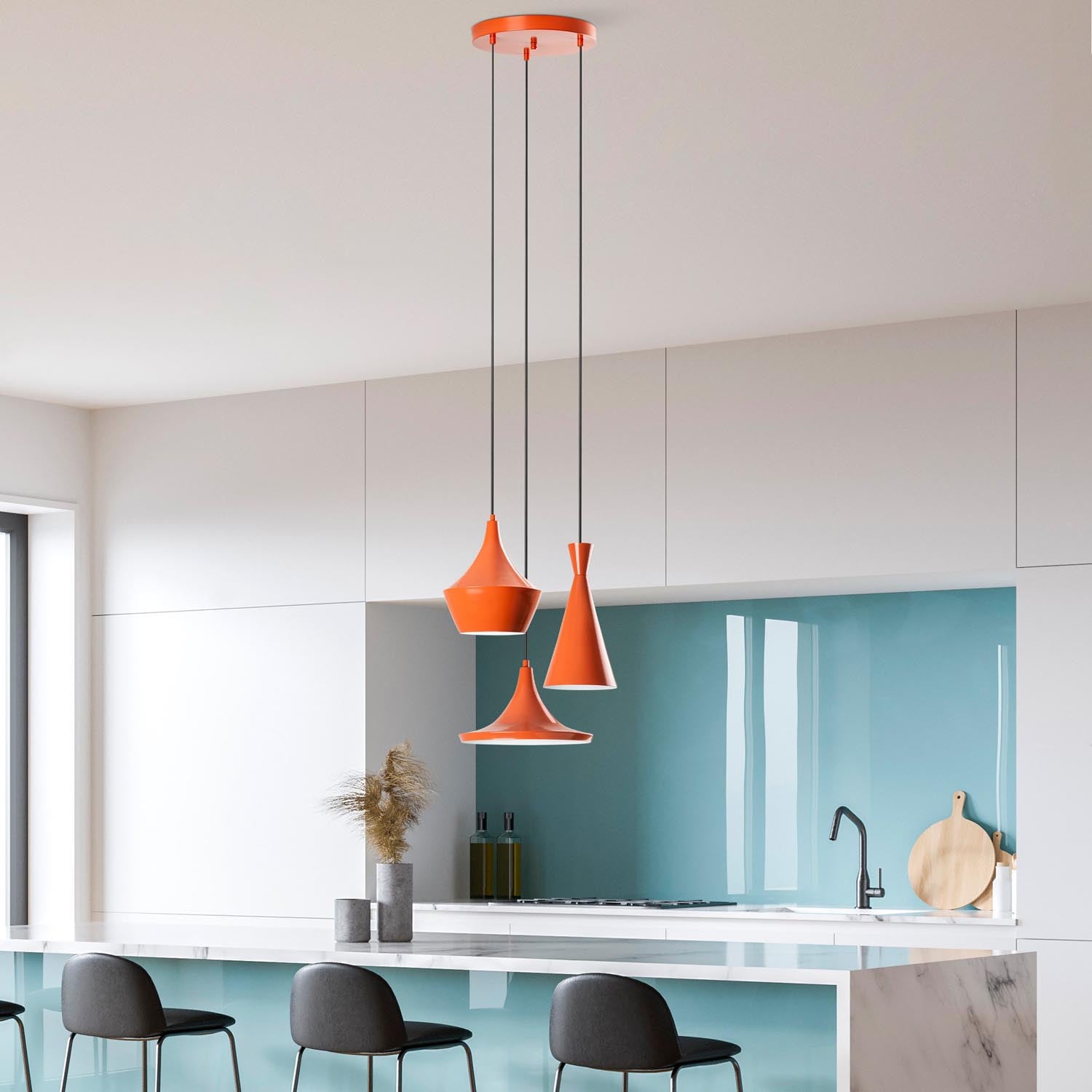 Tom - 3556 - Orange in Orange präsentiert im Onlineshop von KAQTU Design AG. Pendelleuchte ist von Opviq
