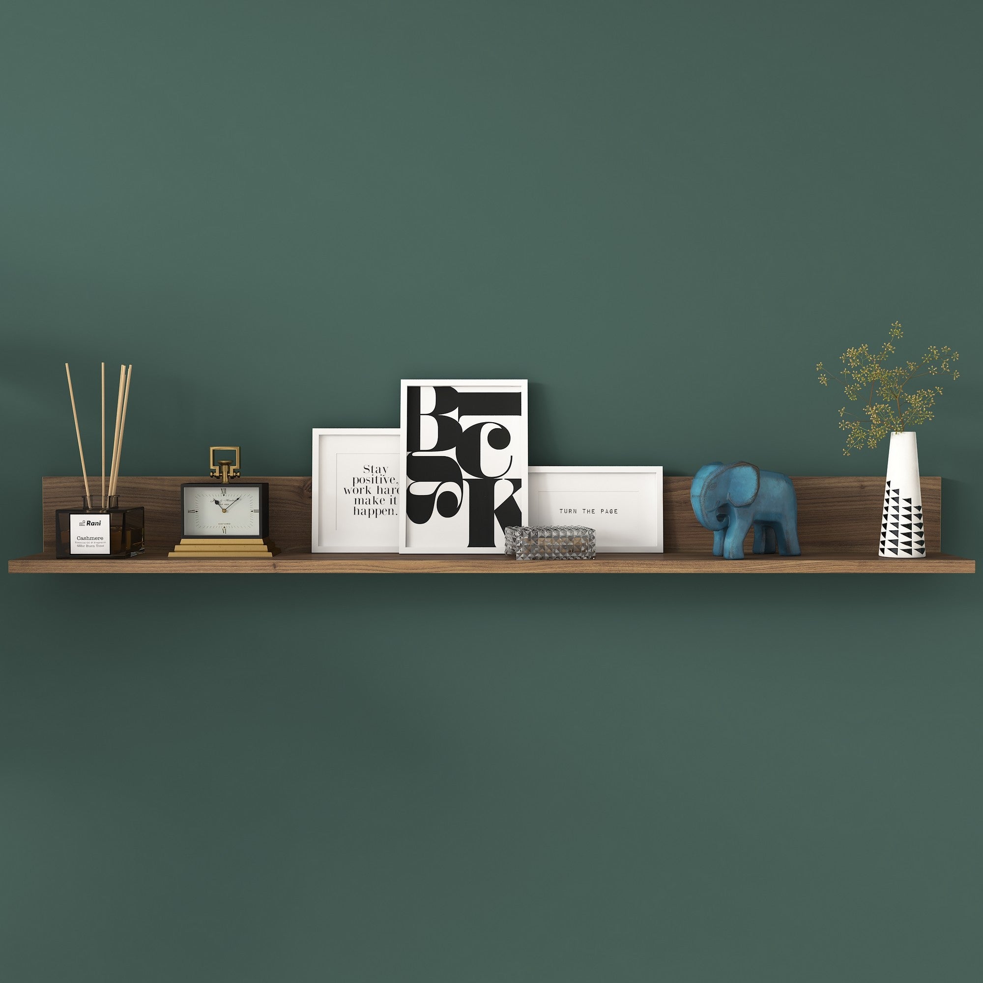 E5 - 226 in Walnuss präsentiert im Onlineshop von KAQTU Design AG. Wandregal ist von Hanah Home
