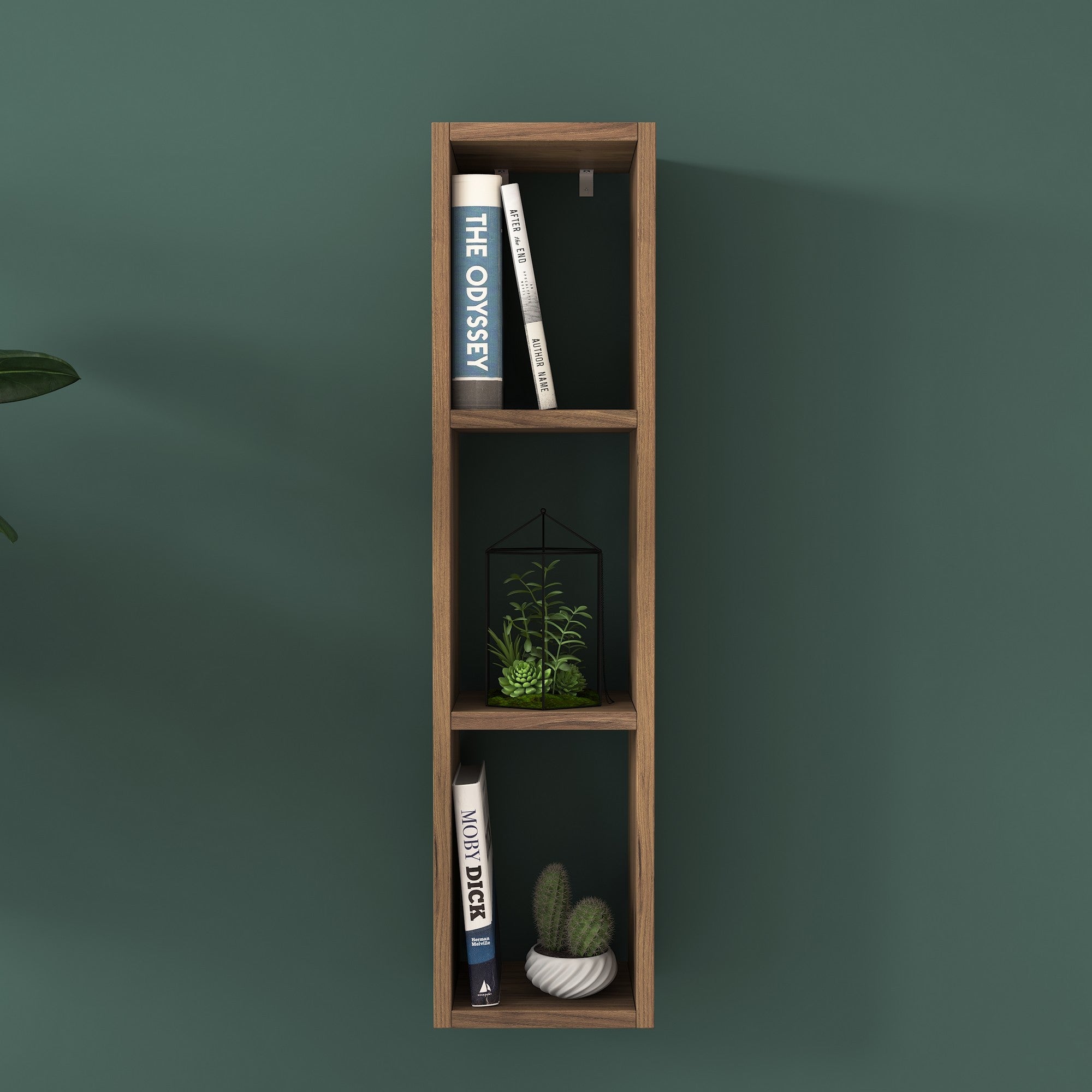 E3 - 224 in Walnuss präsentiert im Onlineshop von KAQTU Design AG. Wandregal ist von Hanah Home