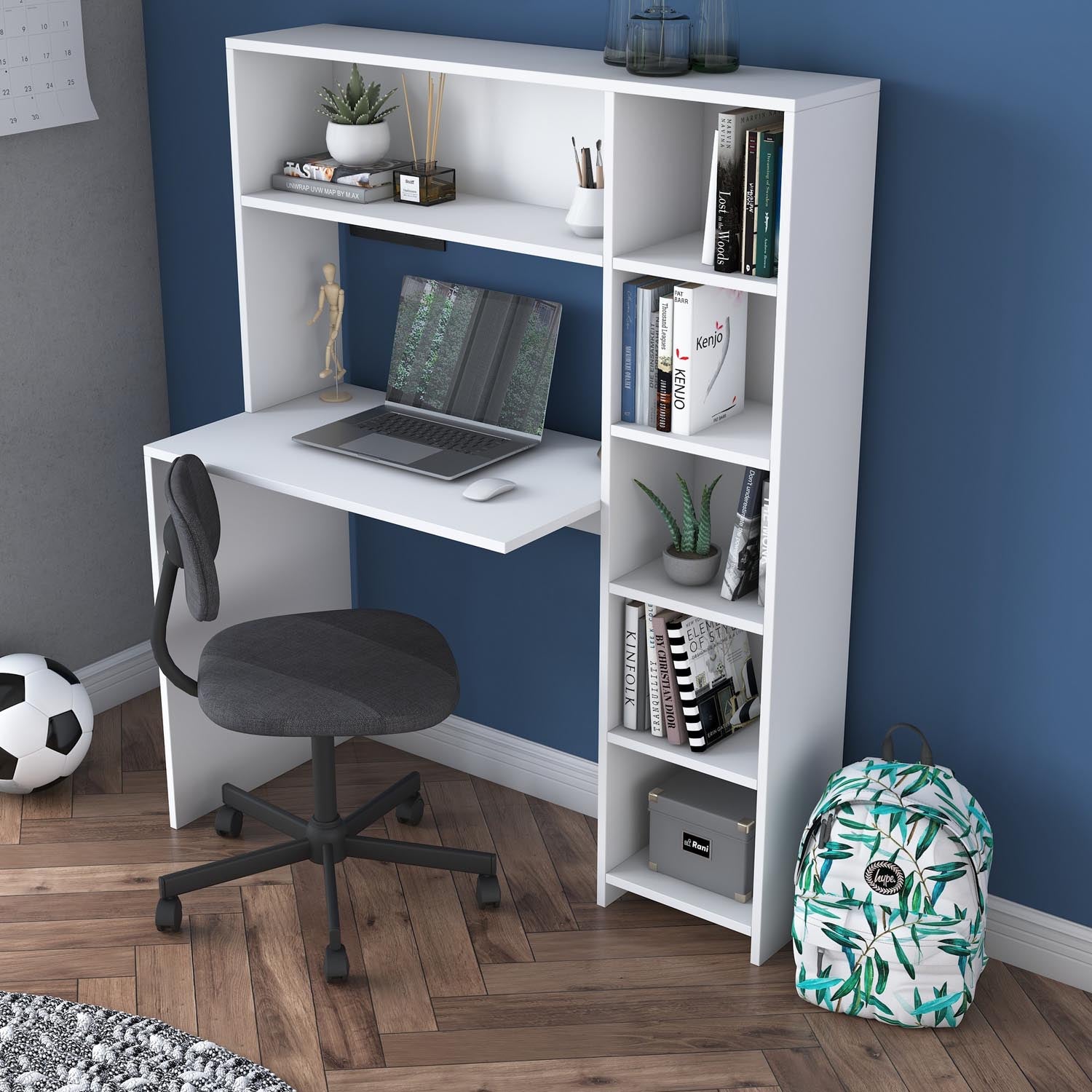HA104 - 2063 in Weiss präsentiert im Onlineshop von KAQTU Design AG. Schreibtisch ist von Hanah Home