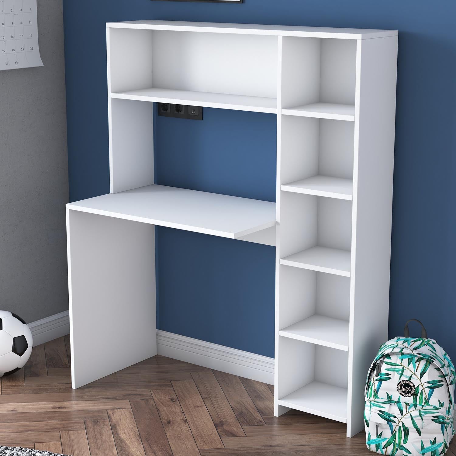 HA104 - 2063 in Weiss präsentiert im Onlineshop von KAQTU Design AG. Schreibtisch ist von Hanah Home
