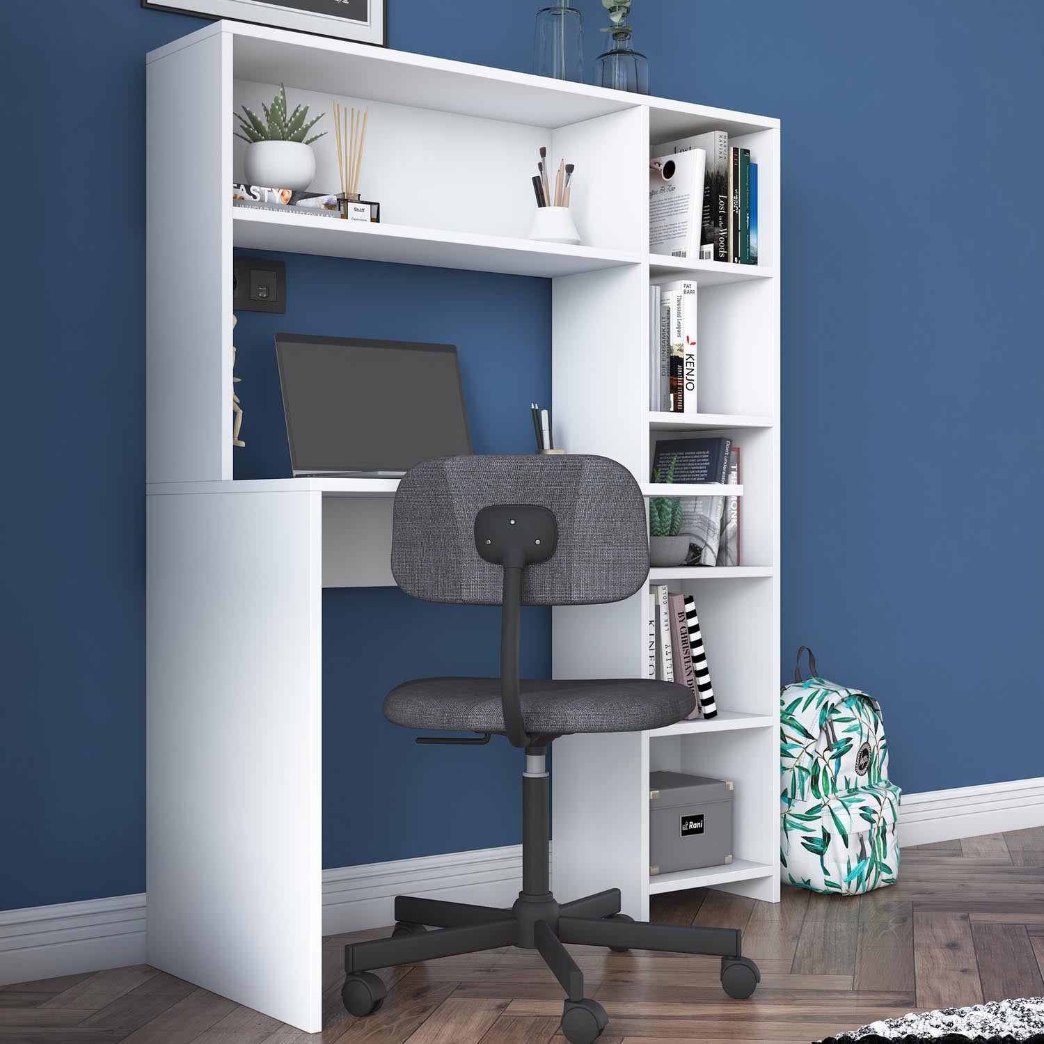HA104 - 2063 in Weiss präsentiert im Onlineshop von KAQTU Design AG. Schreibtisch ist von Hanah Home