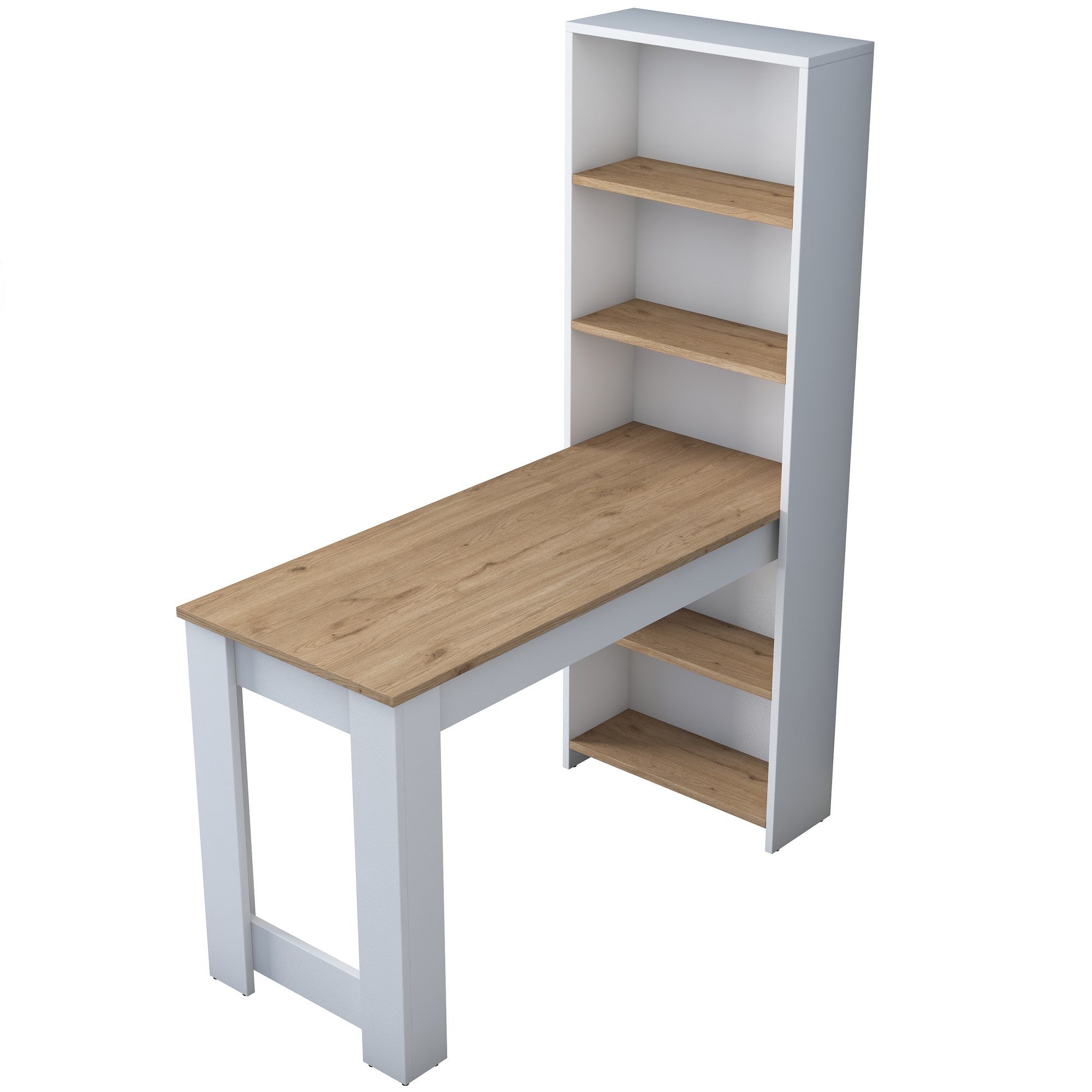 HA106 - 2493 in Weisser Walnuss präsentiert im Onlineshop von KAQTU Design AG. Schreibtisch ist von Hanah Home