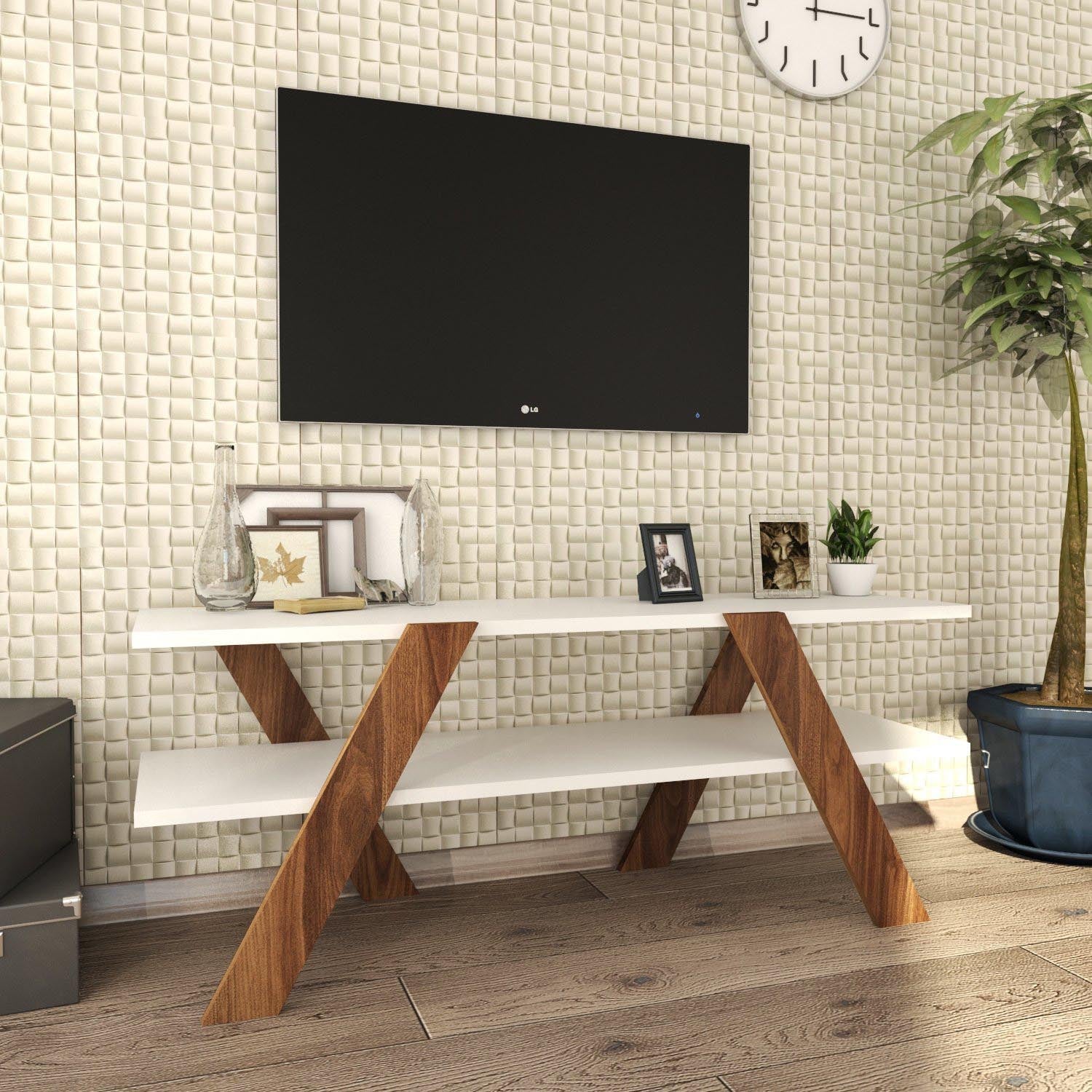 Basic - 146 in Weisser Walnuss präsentiert im Onlineshop von KAQTU Design AG. Sideboard ist von Hanah Home