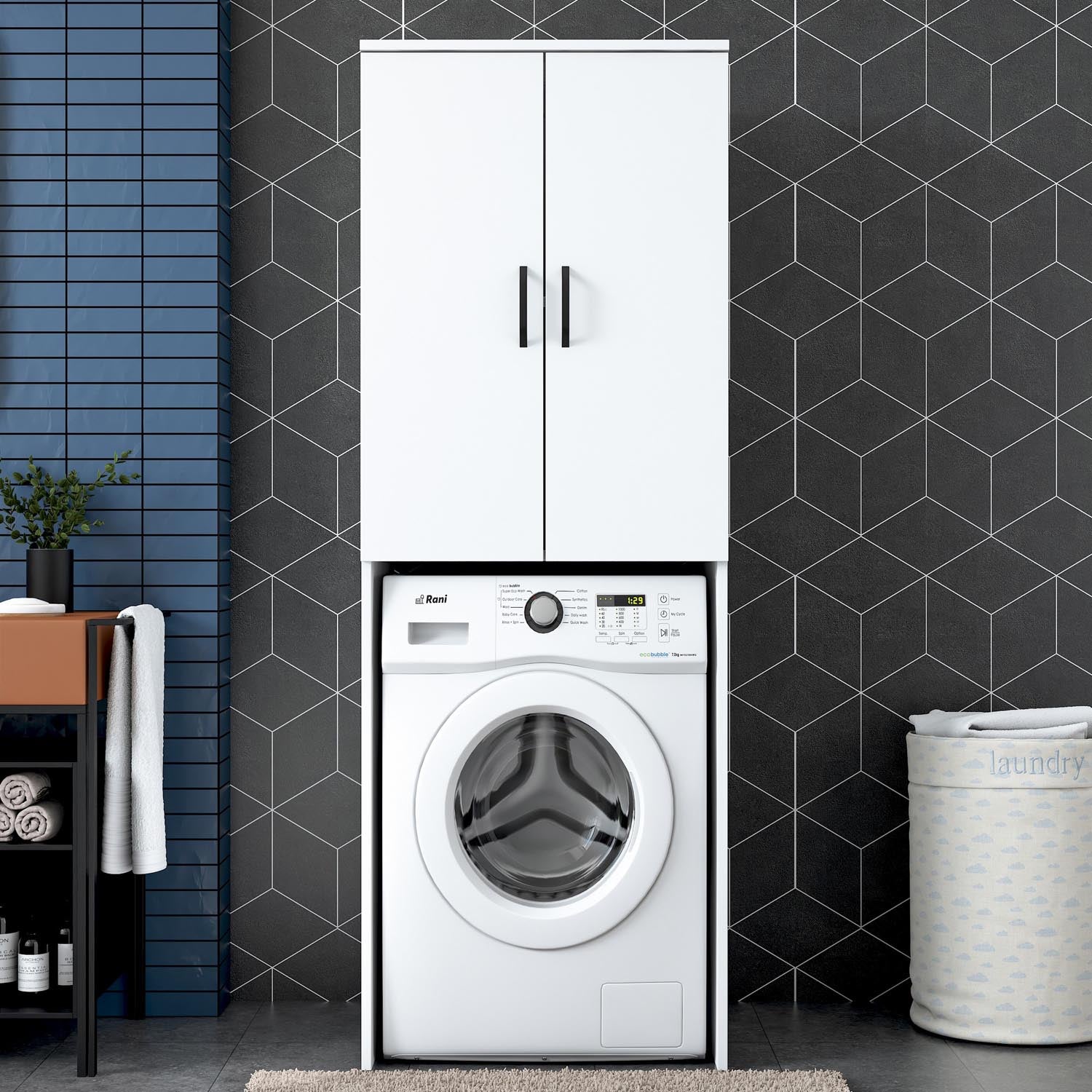 KD110 - 3192 in Weiss präsentiert im Onlineshop von KAQTU Design AG. Standregal ist von Hanah Home