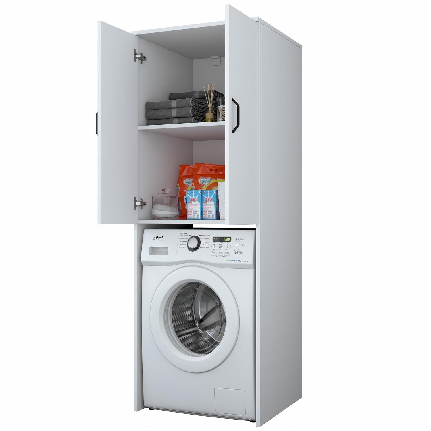 KD110 - 3192 in Weiss präsentiert im Onlineshop von KAQTU Design AG. Standregal ist von Hanah Home