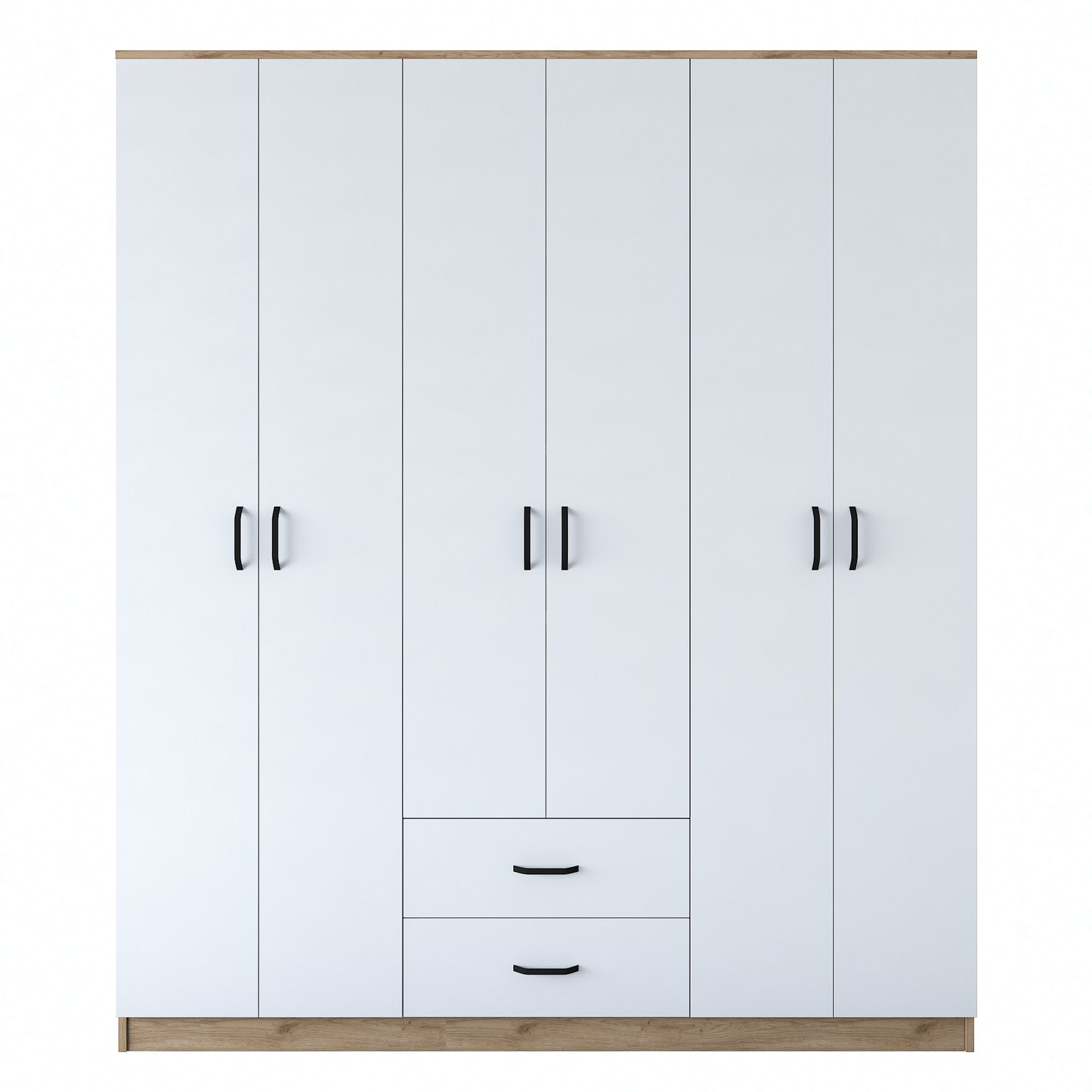 BA113 - 2337 in Walnuss Weiss präsentiert im Onlineshop von KAQTU Design AG. Garderobe ist von Hanah Home
