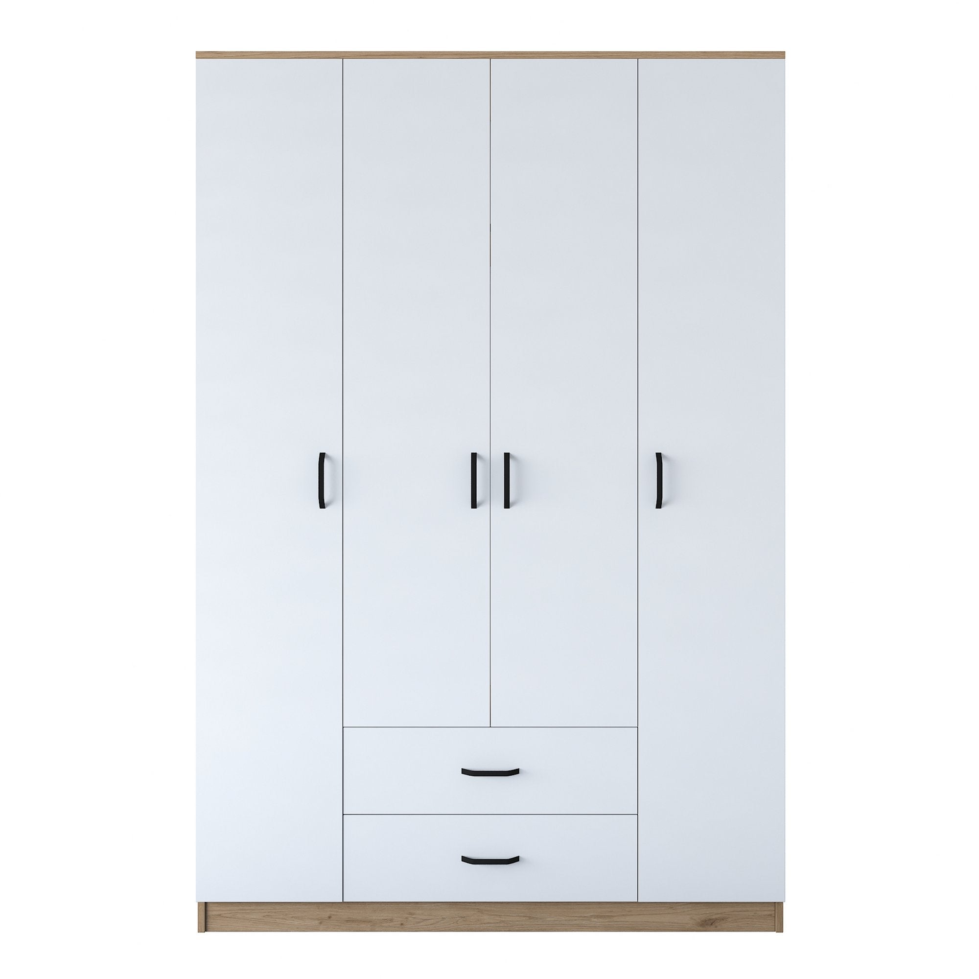 BA112 - 2331 in Walnuss Weiss präsentiert im Onlineshop von KAQTU Design AG. Garderobe ist von Hanah Home