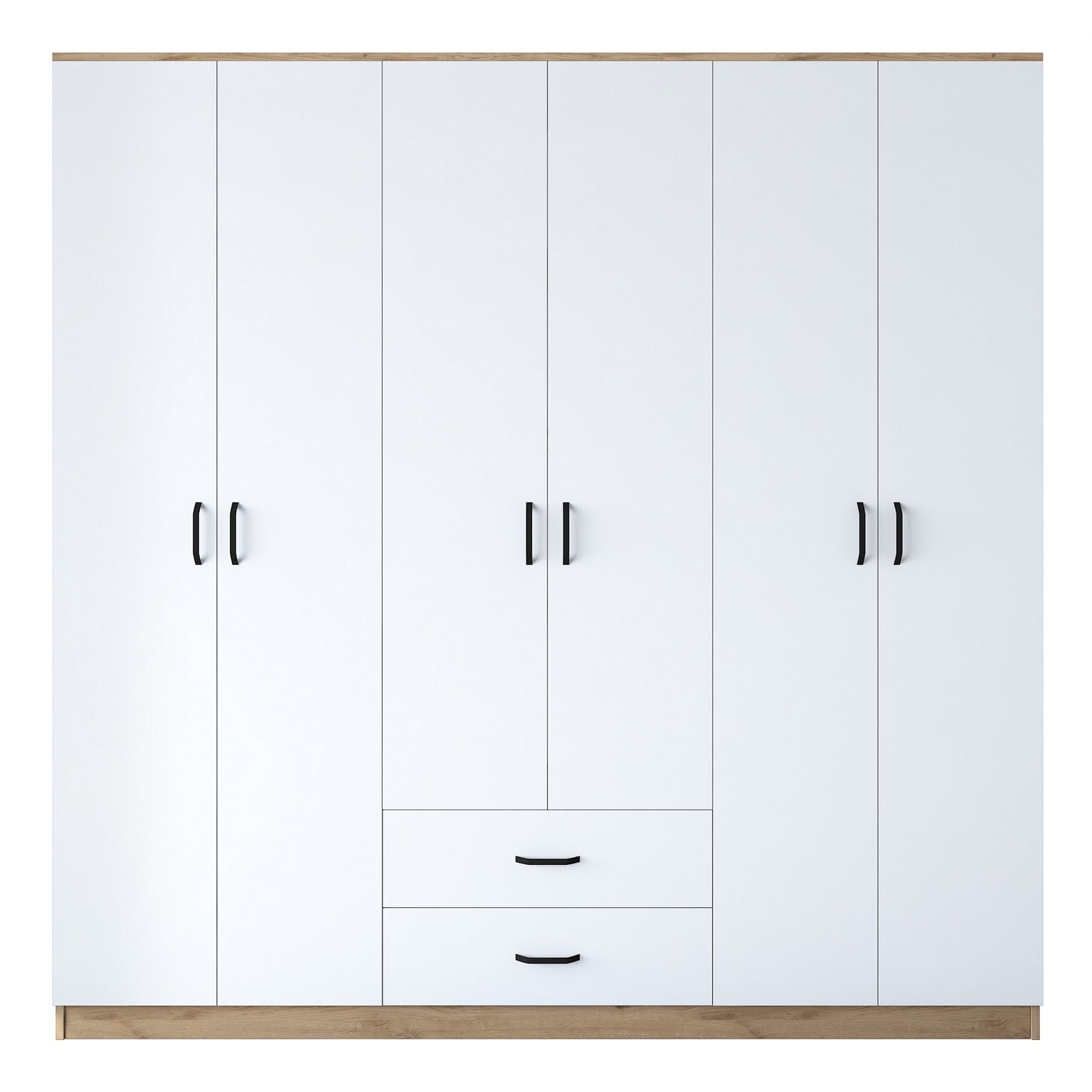 BA111 - 2324 in Walnuss Weiss präsentiert im Onlineshop von KAQTU Design AG. Garderobe ist von Hanah Home