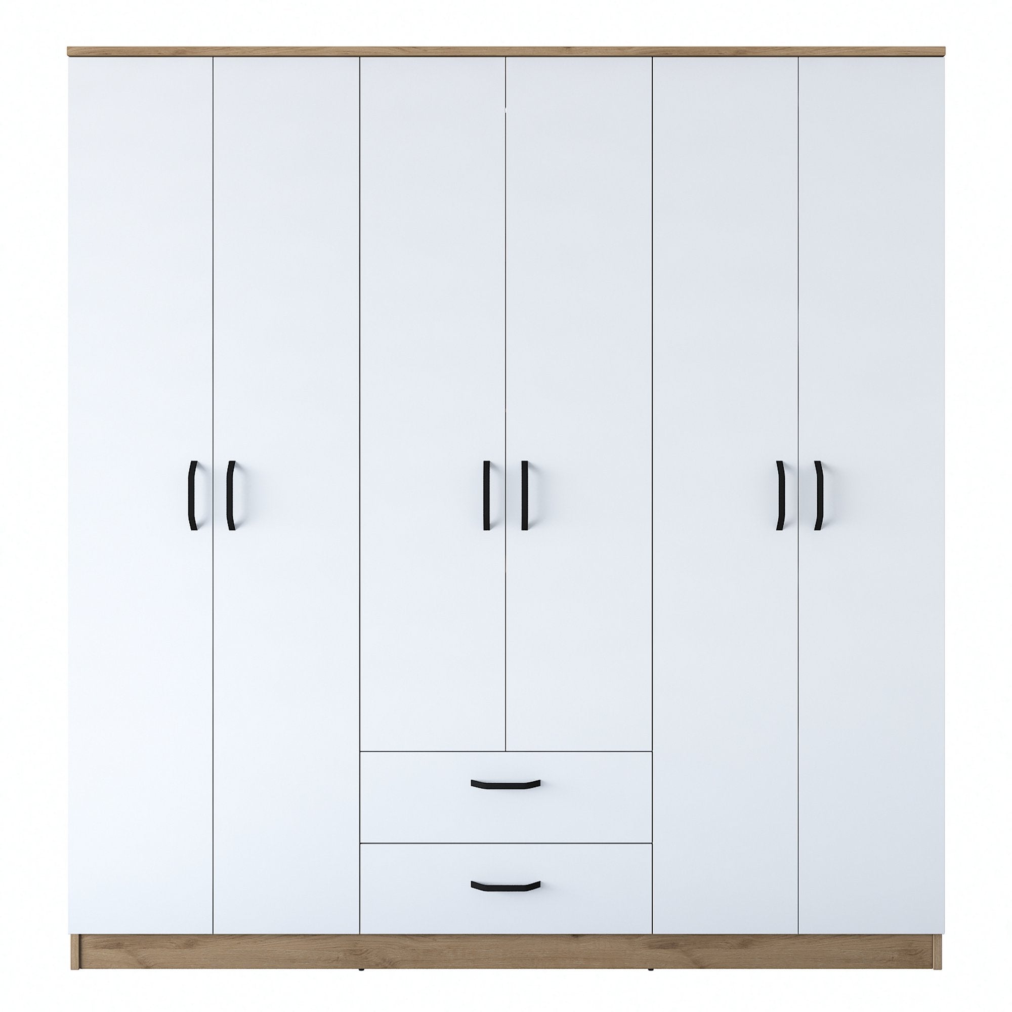 BA115 - 2283 in Walnuss Weiss präsentiert im Onlineshop von KAQTU Design AG. Garderobe ist von Hanah Home