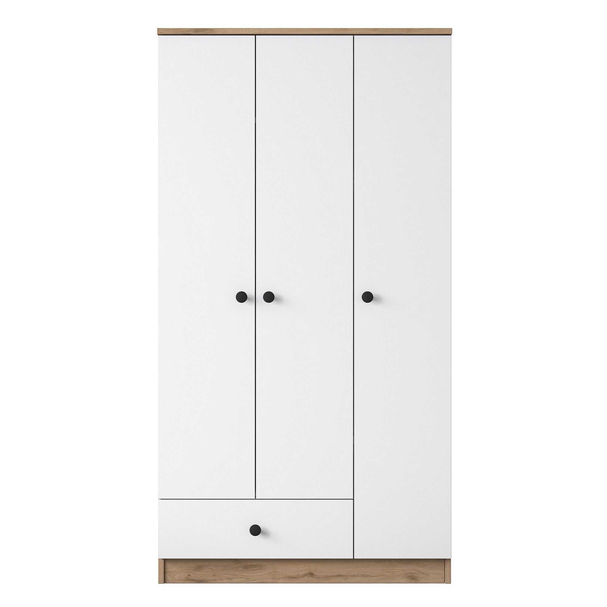 BA117 - 2253 in Walnuss Weiss präsentiert im Onlineshop von KAQTU Design AG. Garderobe ist von Hanah Home