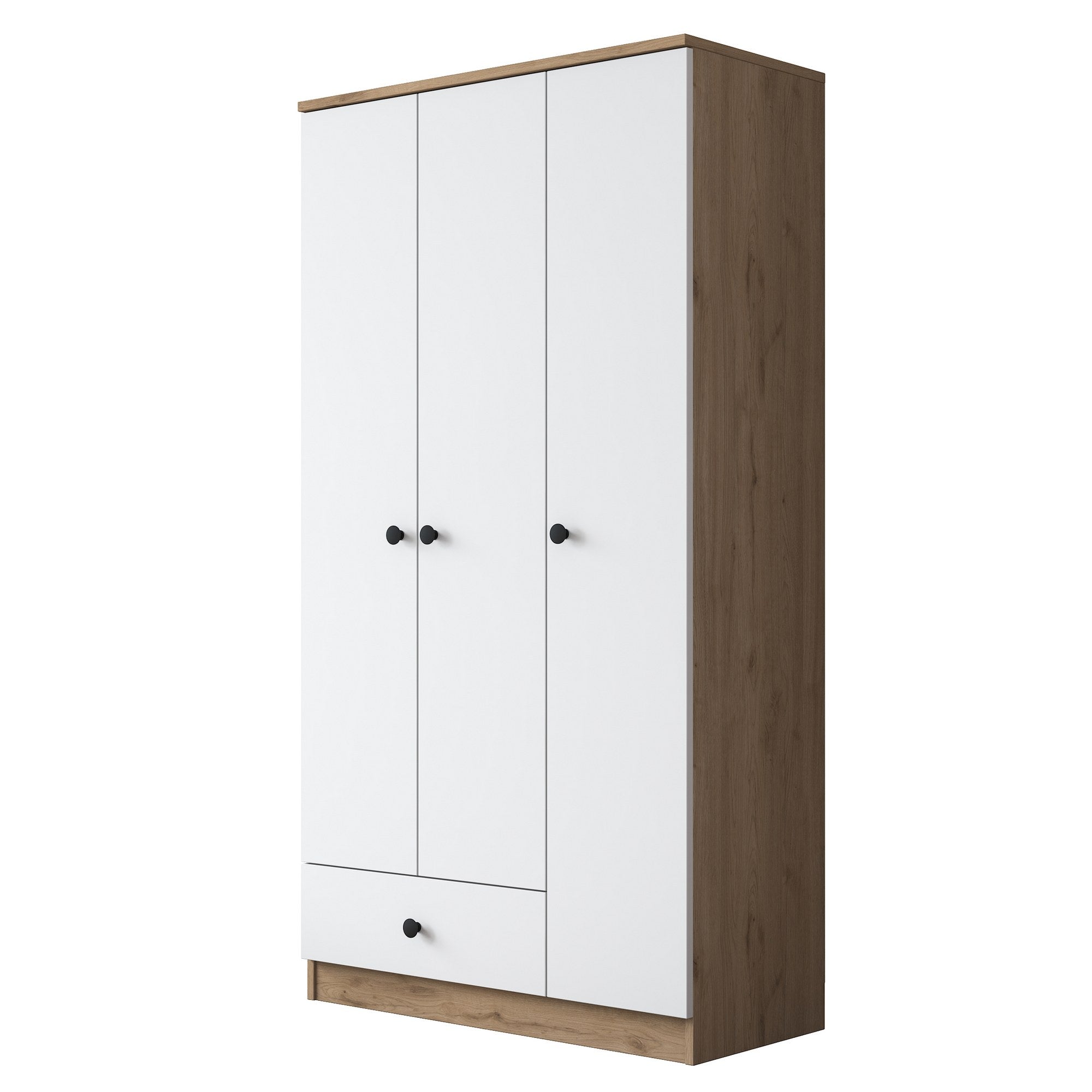 BA117 - 2253 in Walnuss Weiss präsentiert im Onlineshop von KAQTU Design AG. Garderobe ist von Hanah Home