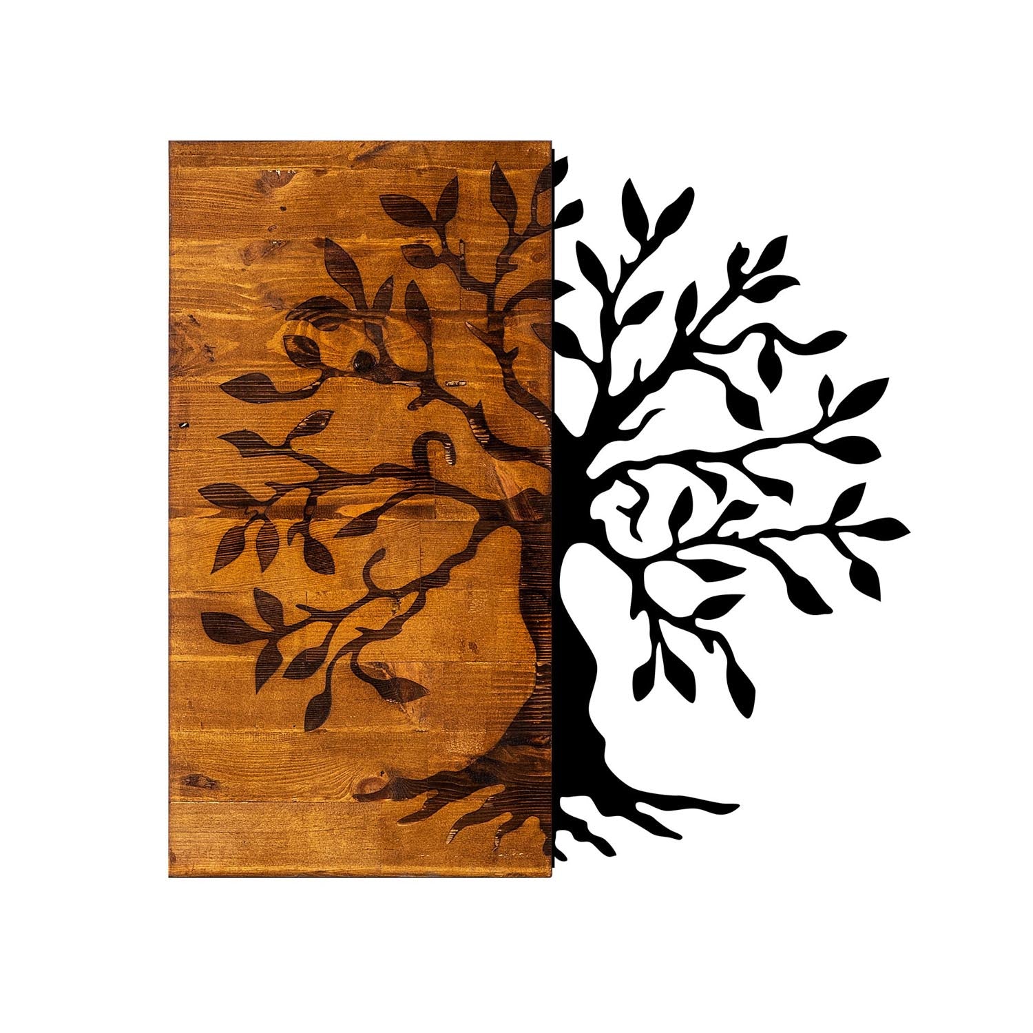 Agac in Walnuss Schwarz präsentiert im Onlineshop von KAQTU Design AG. Wanddeko ist von Wallity