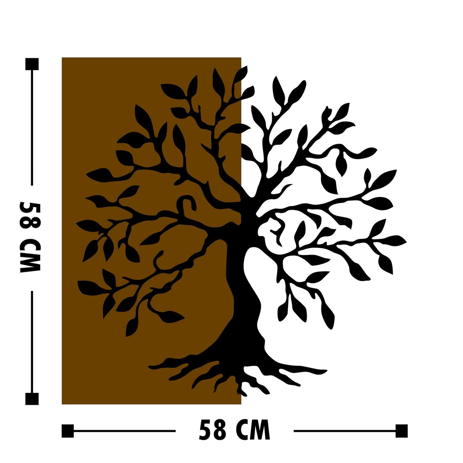 Agac in Walnuss Schwarz präsentiert im Onlineshop von KAQTU Design AG. Wanddeko ist von Wallity