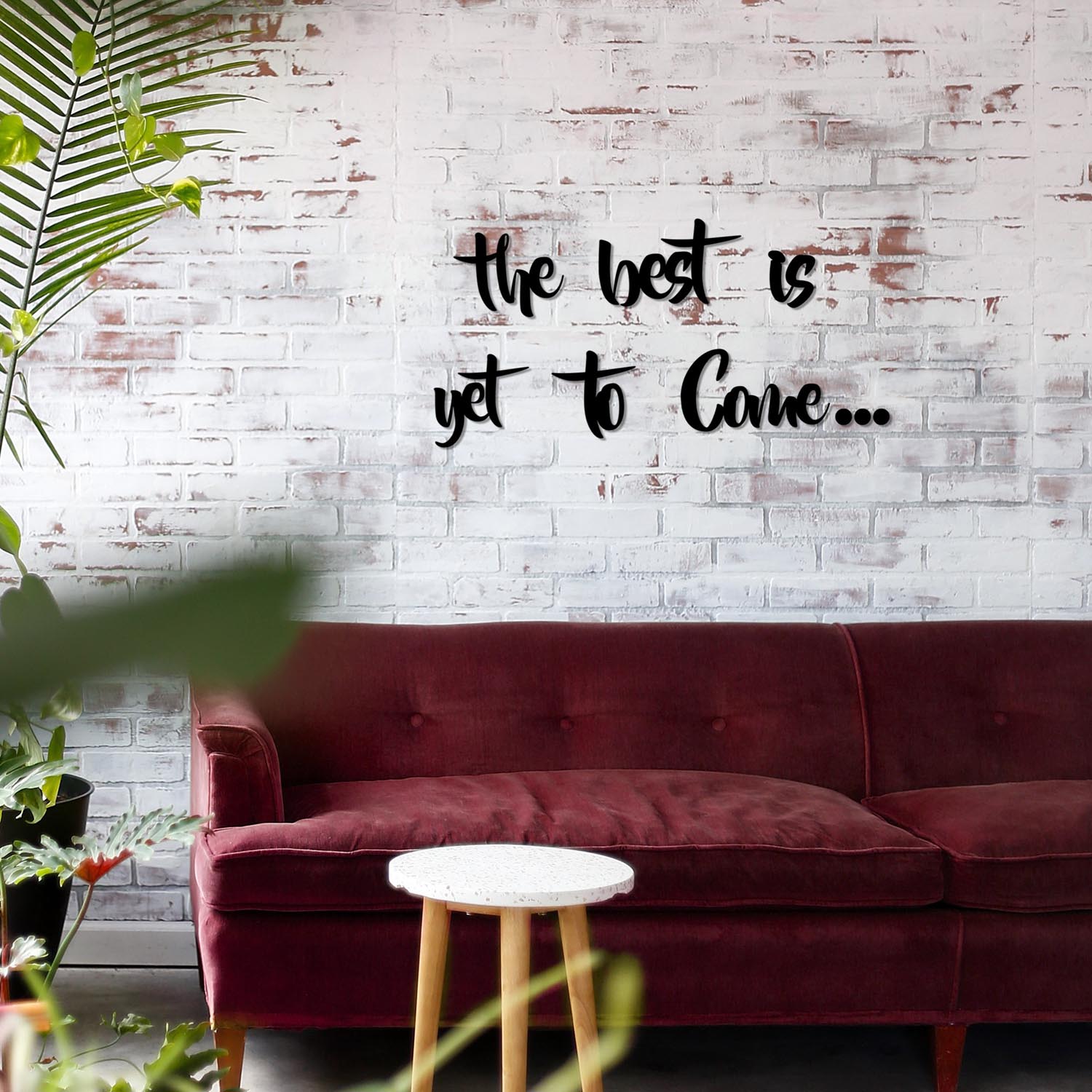The Best is Yet To Come in Schwarz präsentiert im Onlineshop von KAQTU Design AG. Wanddeko ist von Wallity