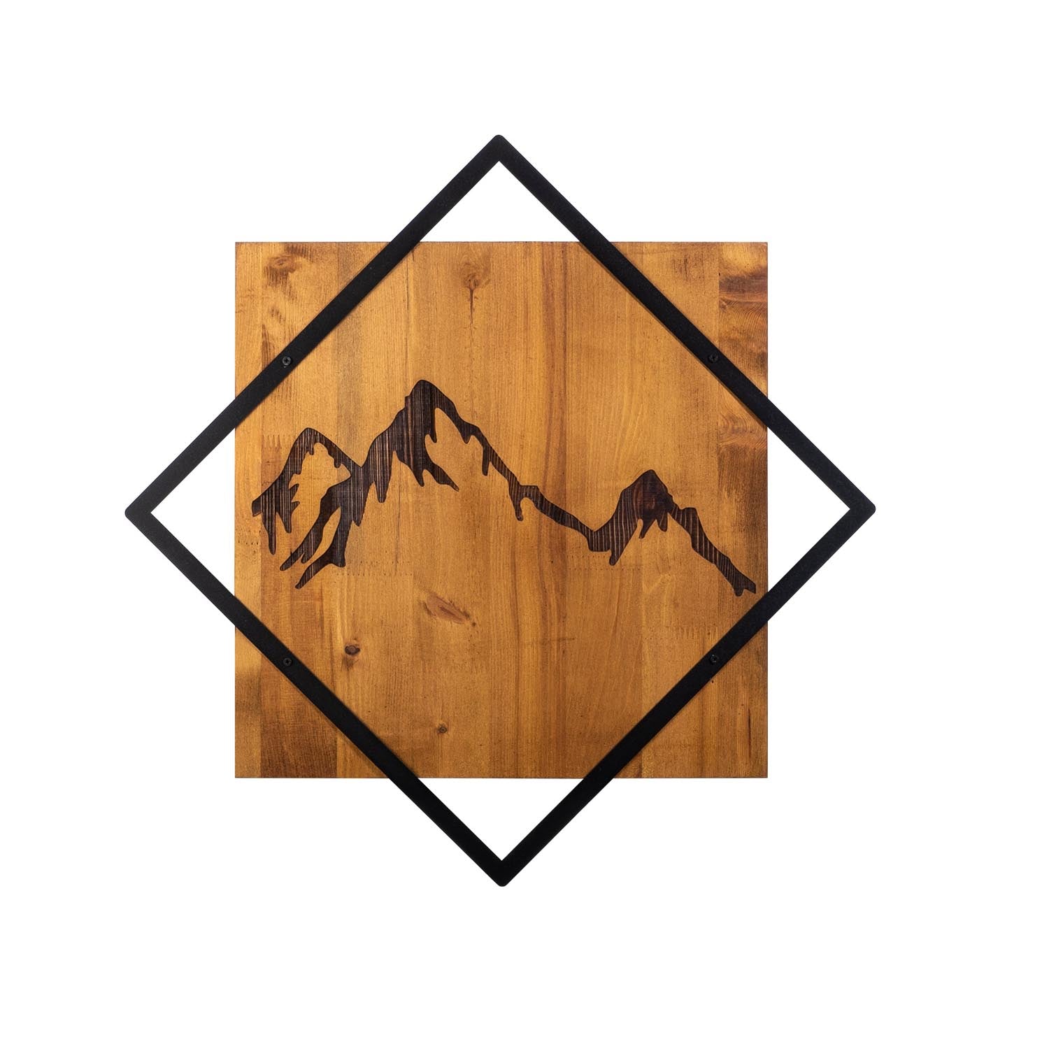 Mountain 2 in Walnuss Schwarz präsentiert im Onlineshop von KAQTU Design AG. Wanddeko ist von Wallity