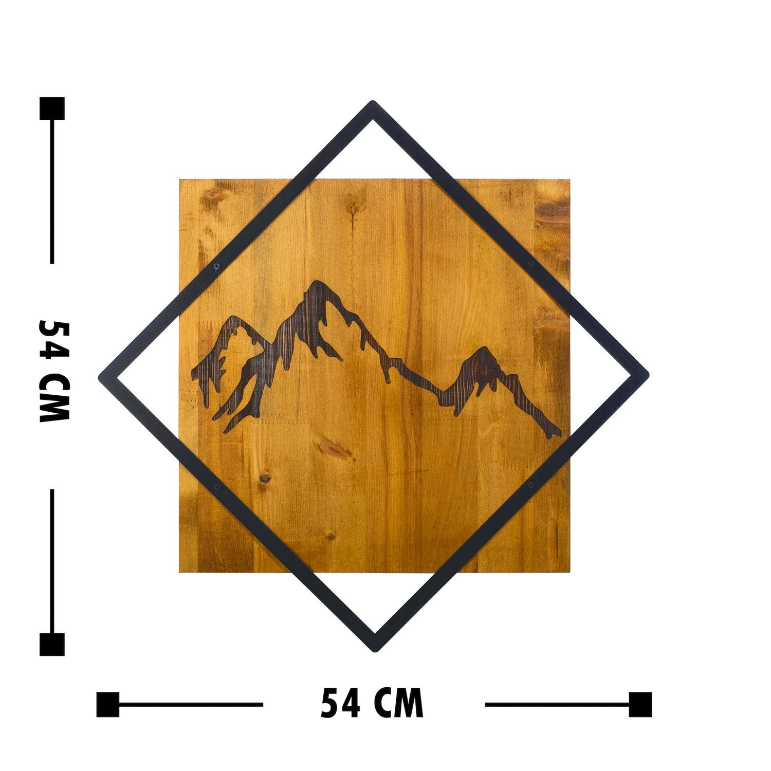 Mountain 2 in Walnuss Schwarz präsentiert im Onlineshop von KAQTU Design AG. Wanddeko ist von Wallity
