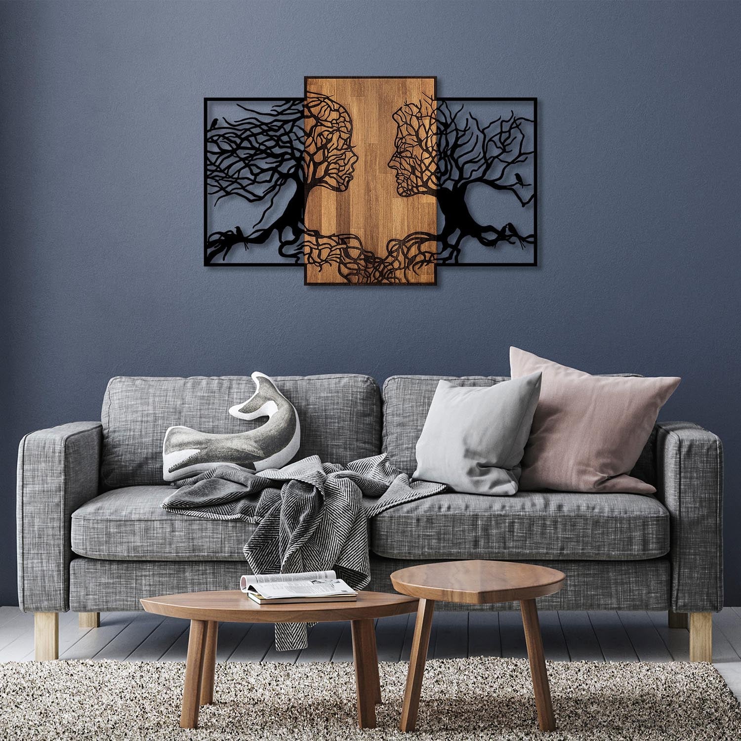 Tree Love - 312 in Schwarznuss präsentiert im Onlineshop von KAQTU Design AG. Wanddeko ist von Wallity