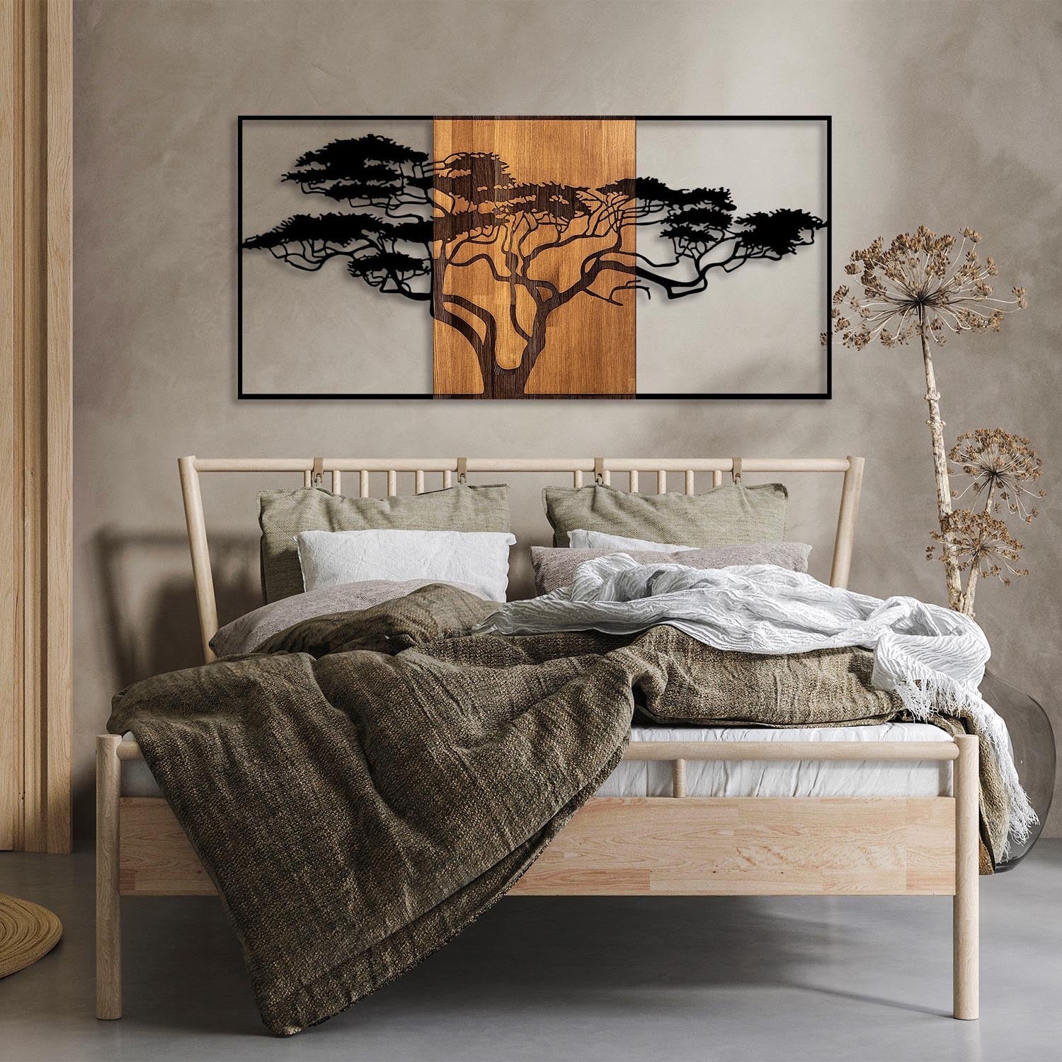 Acacia Tree - 328 in Schwarznuss präsentiert im Onlineshop von KAQTU Design AG. Wanddeko ist von Wallity