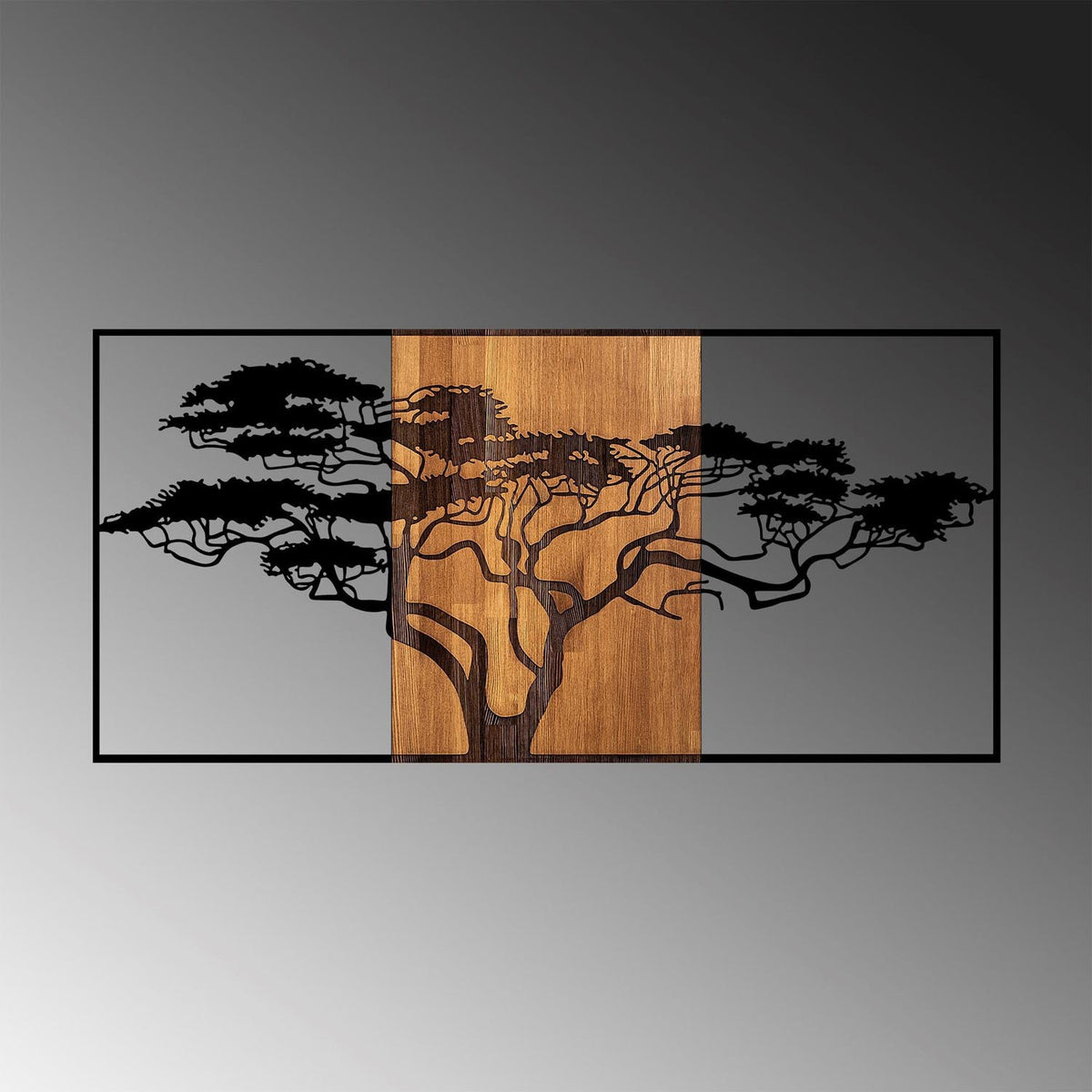 Acacia Tree Wanddeko - Schwarznuss in Schwarznuss präsentiert im Onlineshop von KAQTU Design AG. Wanddeko ist von Wallity