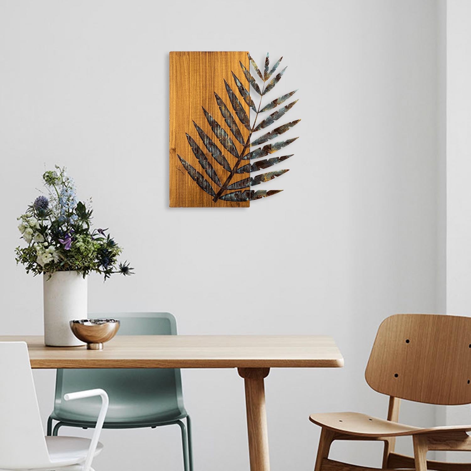 Leaf 3-1 in Mehrfarbig präsentiert im Onlineshop von KAQTU Design AG. Wanddeko ist von Wallity