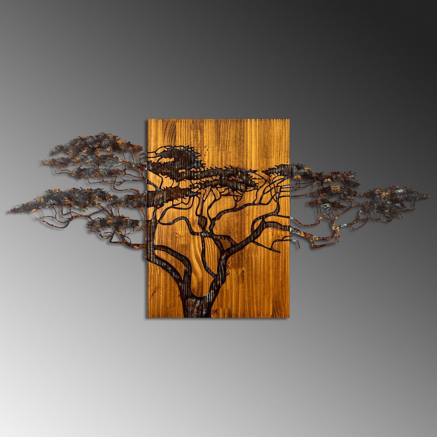 Acacia Tree - 329-A in Mehrfarbig präsentiert im Onlineshop von KAQTU Design AG. Wanddeko ist von Wallity