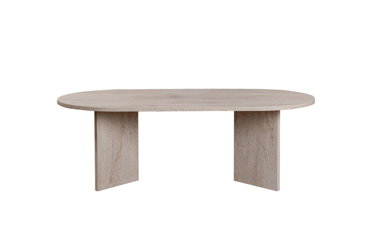 Sable Sofatisch - Travertin in Travertin präsentiert im Onlineshop von KAQTU Design AG. Couchtisch ist von Nordure