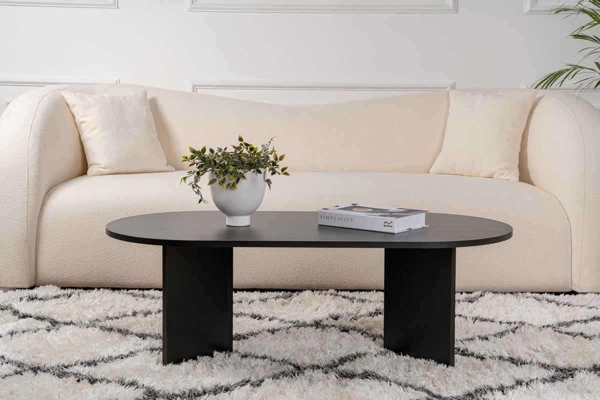 Sable Sofatisch - Holz Schwarz in Holz Schwarz präsentiert im Onlineshop von KAQTU Design AG. Couchtisch ist von Nordure