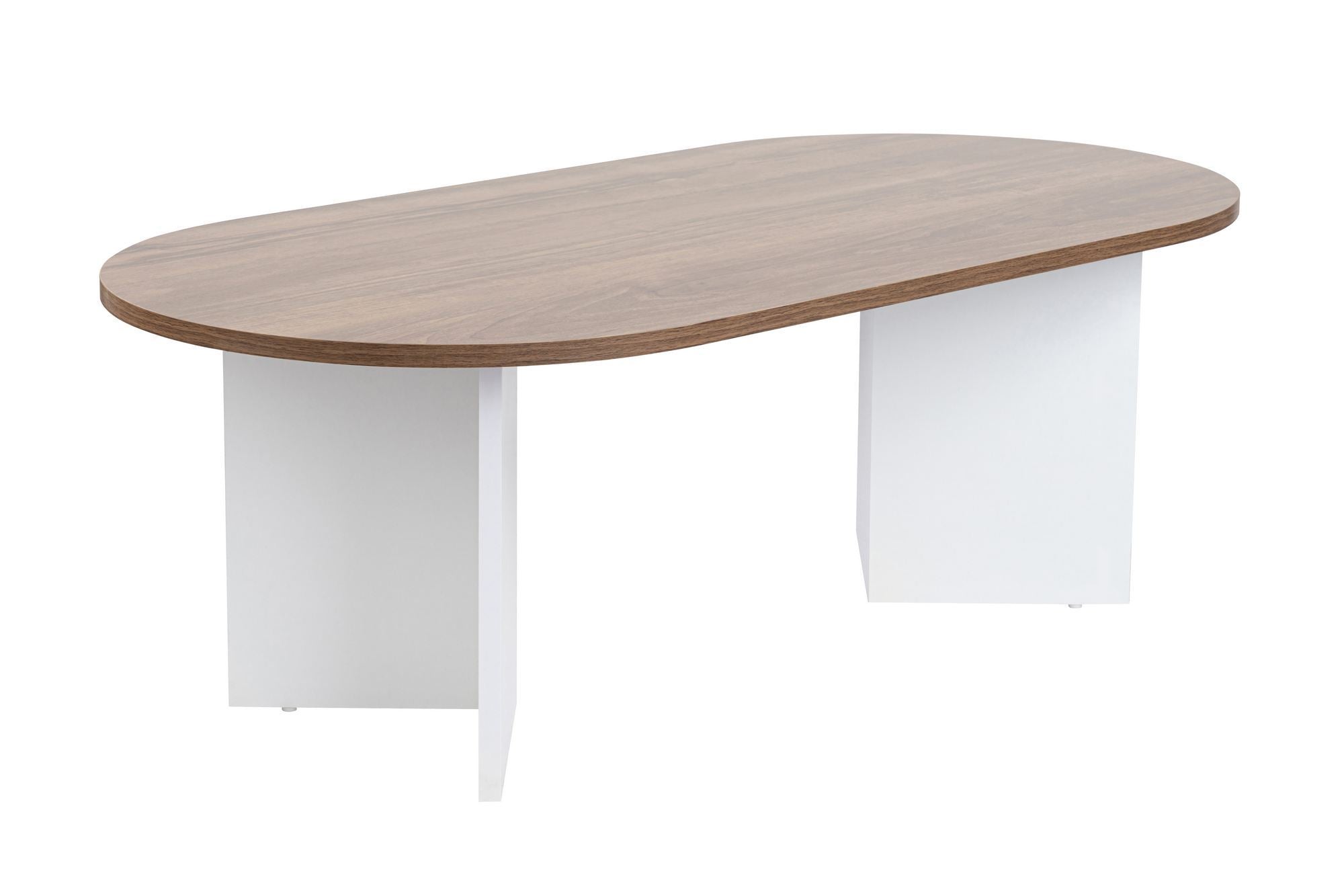 Sable - Walnut, White in Walnuss Weiss präsentiert im Onlineshop von KAQTU Design AG. Beistelltisch ist von Nordure