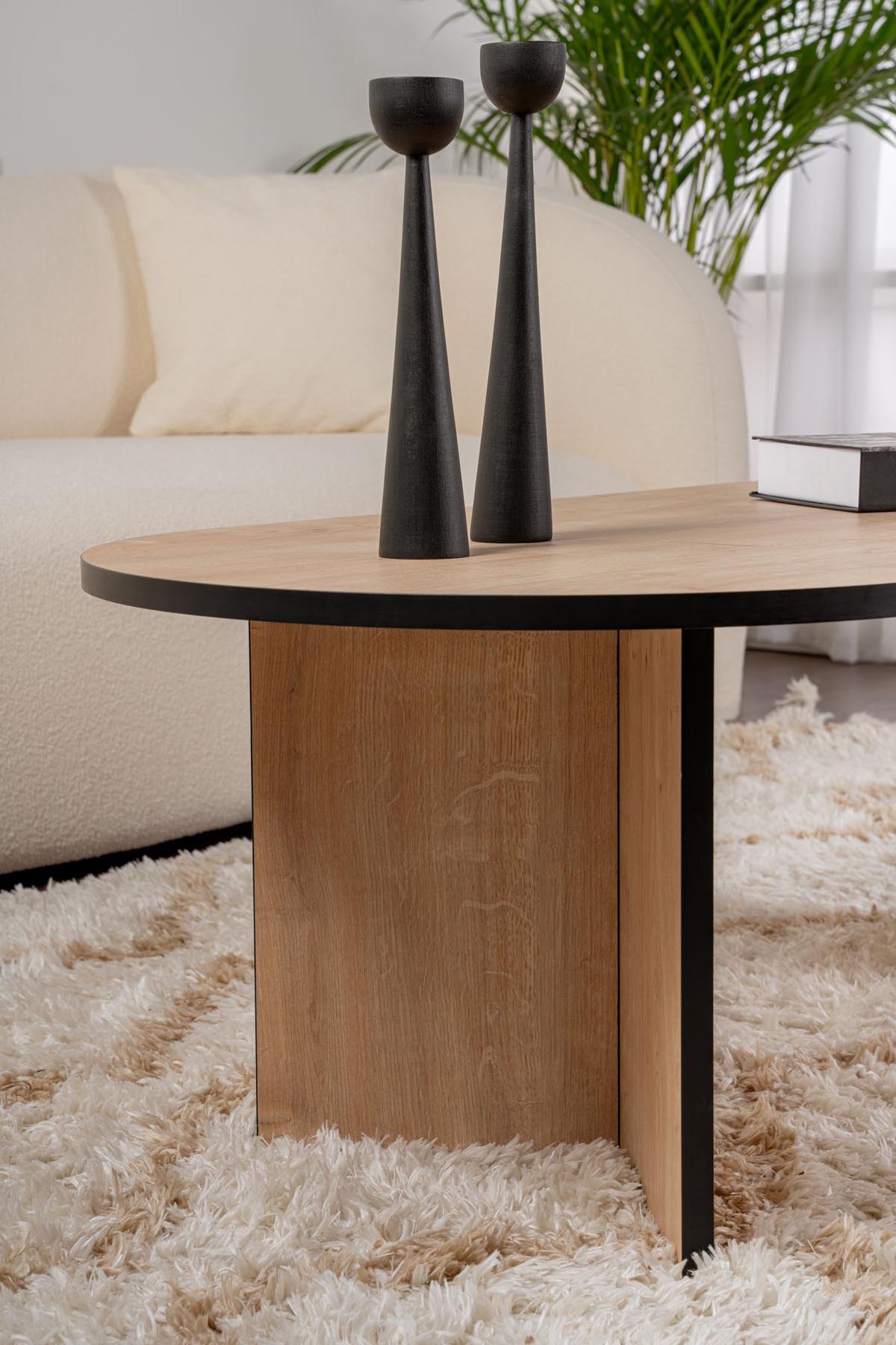 Sable - Sapphire Oak, Black in Saphir- Eiche Schwarz präsentiert im Onlineshop von KAQTU Design AG. Beistelltisch ist von Nordure