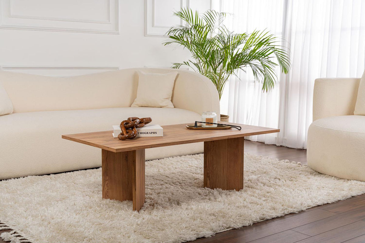 Sabin Sofatisch - Atlantische Kiefer in Atlantische Kiefer präsentiert im Onlineshop von KAQTU Design AG. Couchtisch ist von Nordure