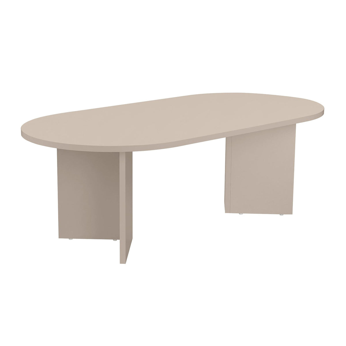 Rechteckiger Couchtisch in Mink aus melaminbeschichteter Spanplatte, 119 cm breit, 60 cm tief, 40 cm hoch, von Nordure.