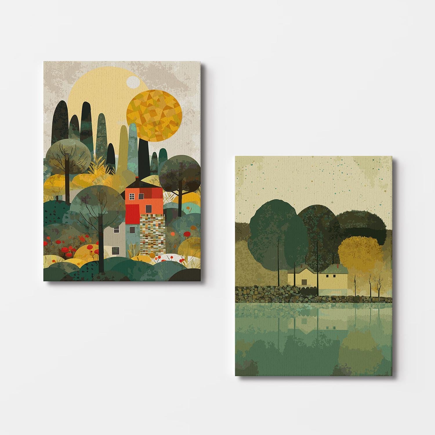 2KNV4339 - 50 x 70 in Mehrfarbig präsentiert im Onlineshop von KAQTU Design AG. Bild ist von Wallity
