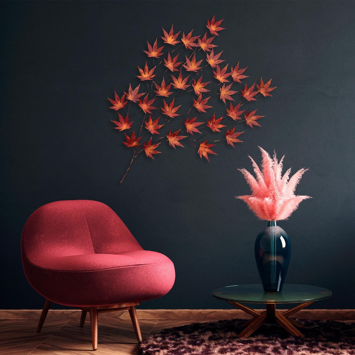 Acer Palmatum in Mehrfarbig präsentiert im Onlineshop von KAQTU Design AG. Wanddeko ist von Wallity