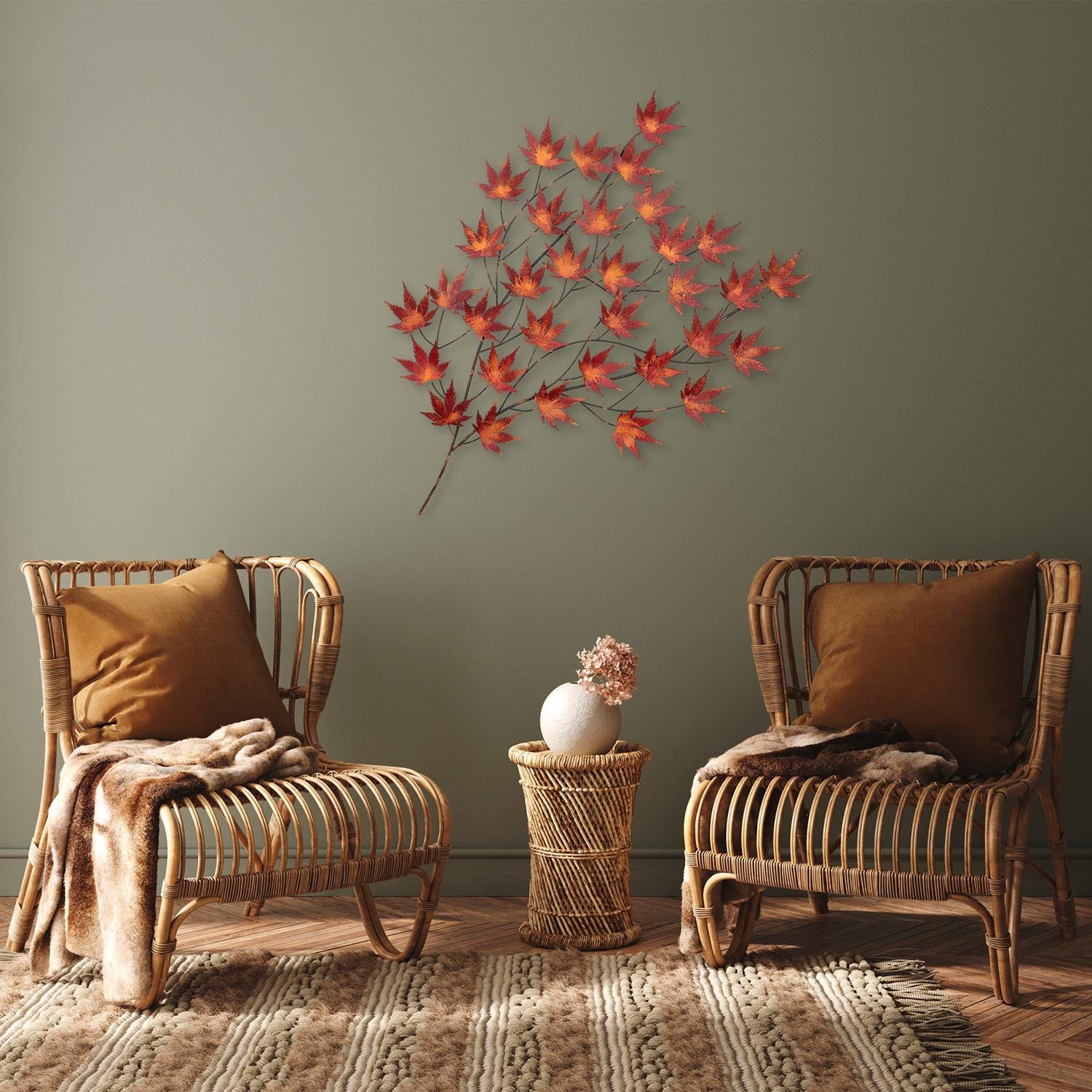 Acer Palmatum in Mehrfarbig präsentiert im Onlineshop von KAQTU Design AG. Wanddeko ist von Wallity