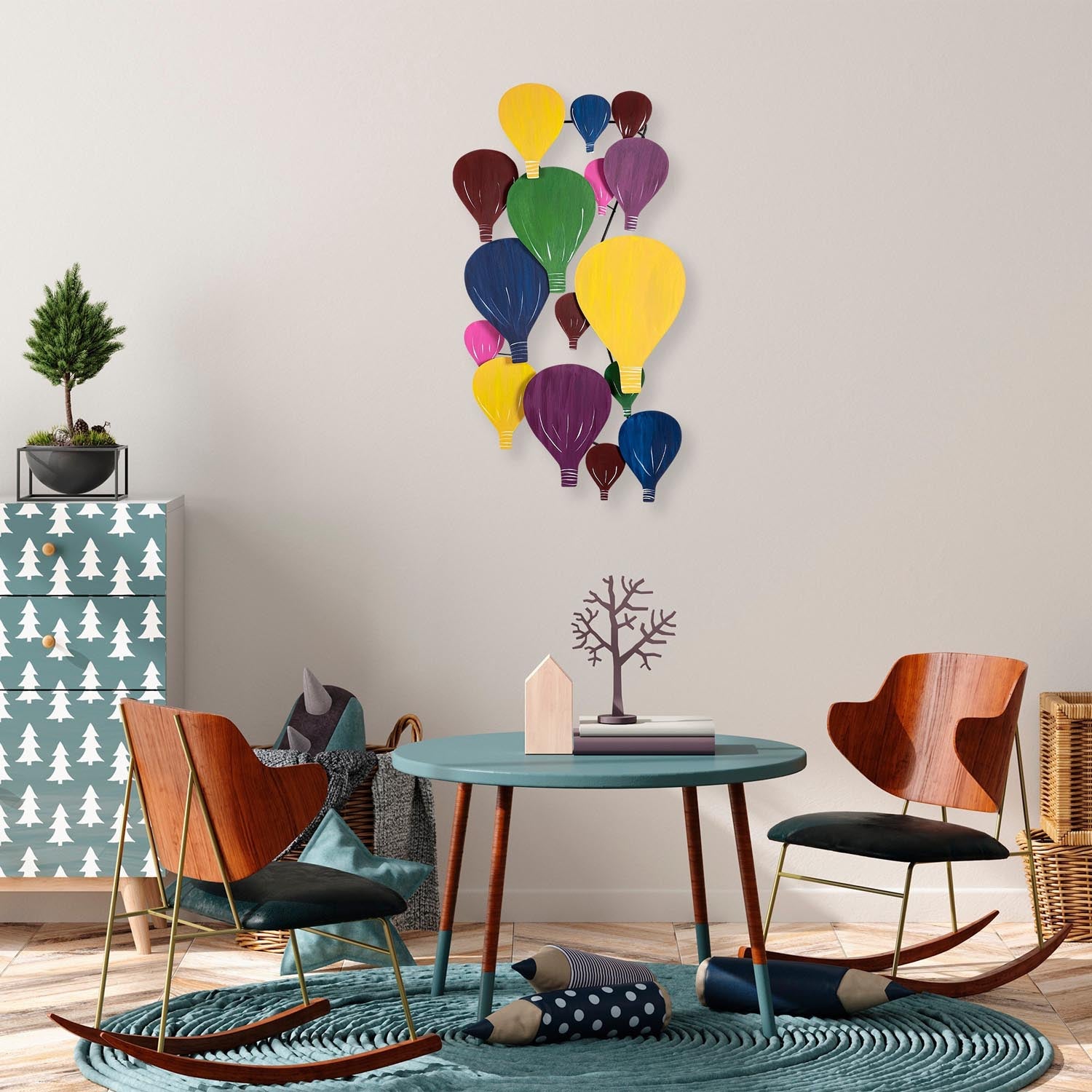 Kapadokya in Mehrfarbig präsentiert im Onlineshop von KAQTU Design AG. Wanddeko ist von Wallity