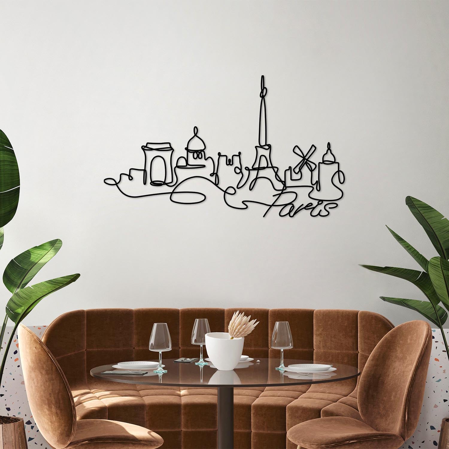 Paris in Schwarz präsentiert im Onlineshop von KAQTU Design AG. Wanddeko ist von Wallity