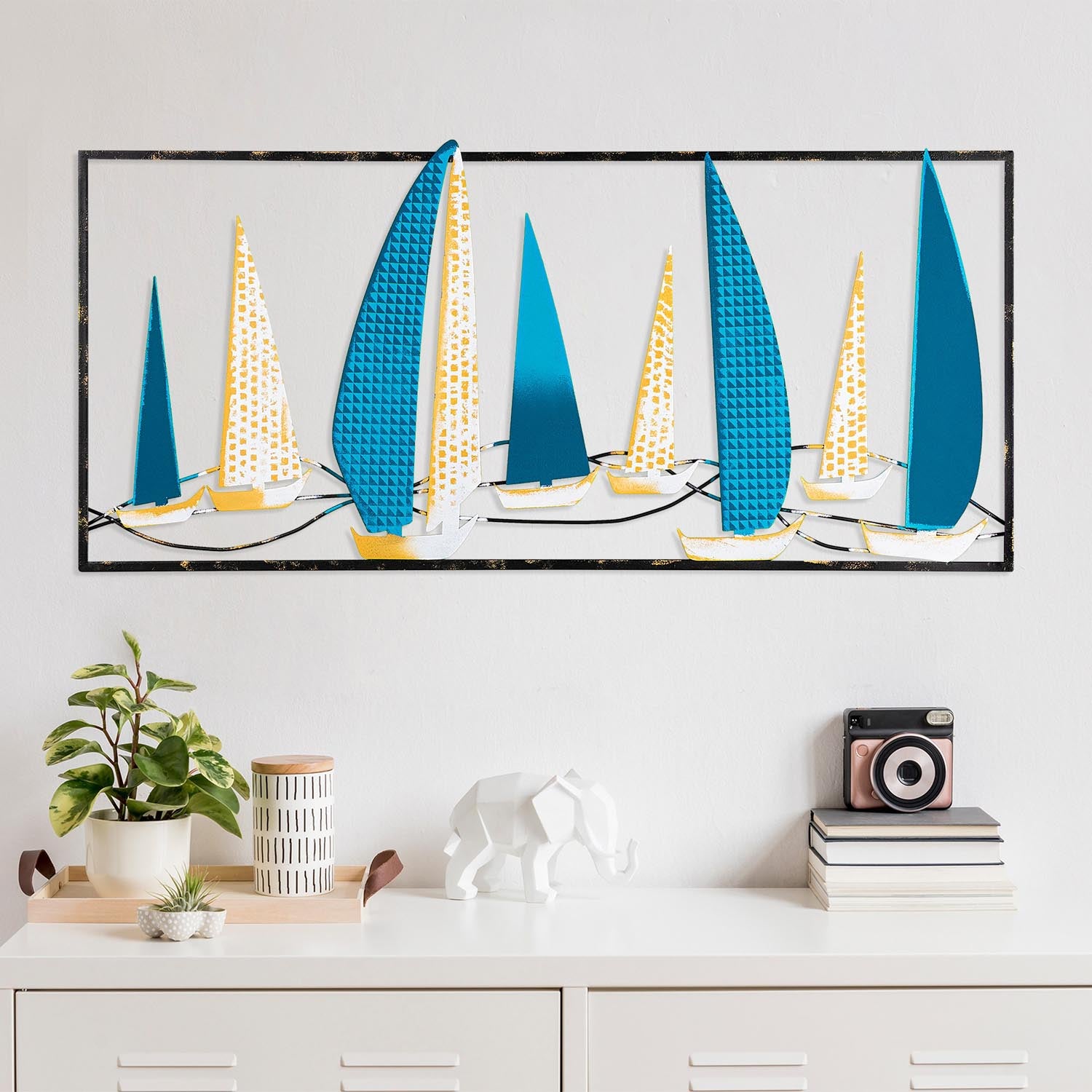 Yelkenli 2 in Mehrfarbig präsentiert im Onlineshop von KAQTU Design AG. Wanddeko ist von Wallity