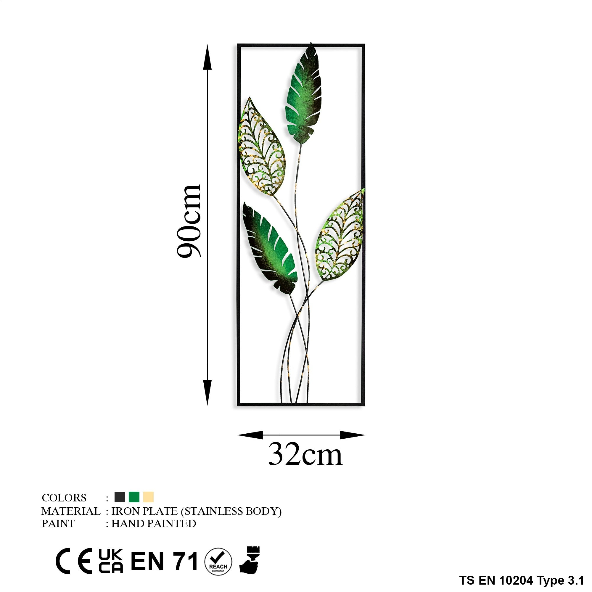 Timeyi 3 in Mehrfarbig präsentiert im Onlineshop von KAQTU Design AG. Wanddeko ist von Wallity