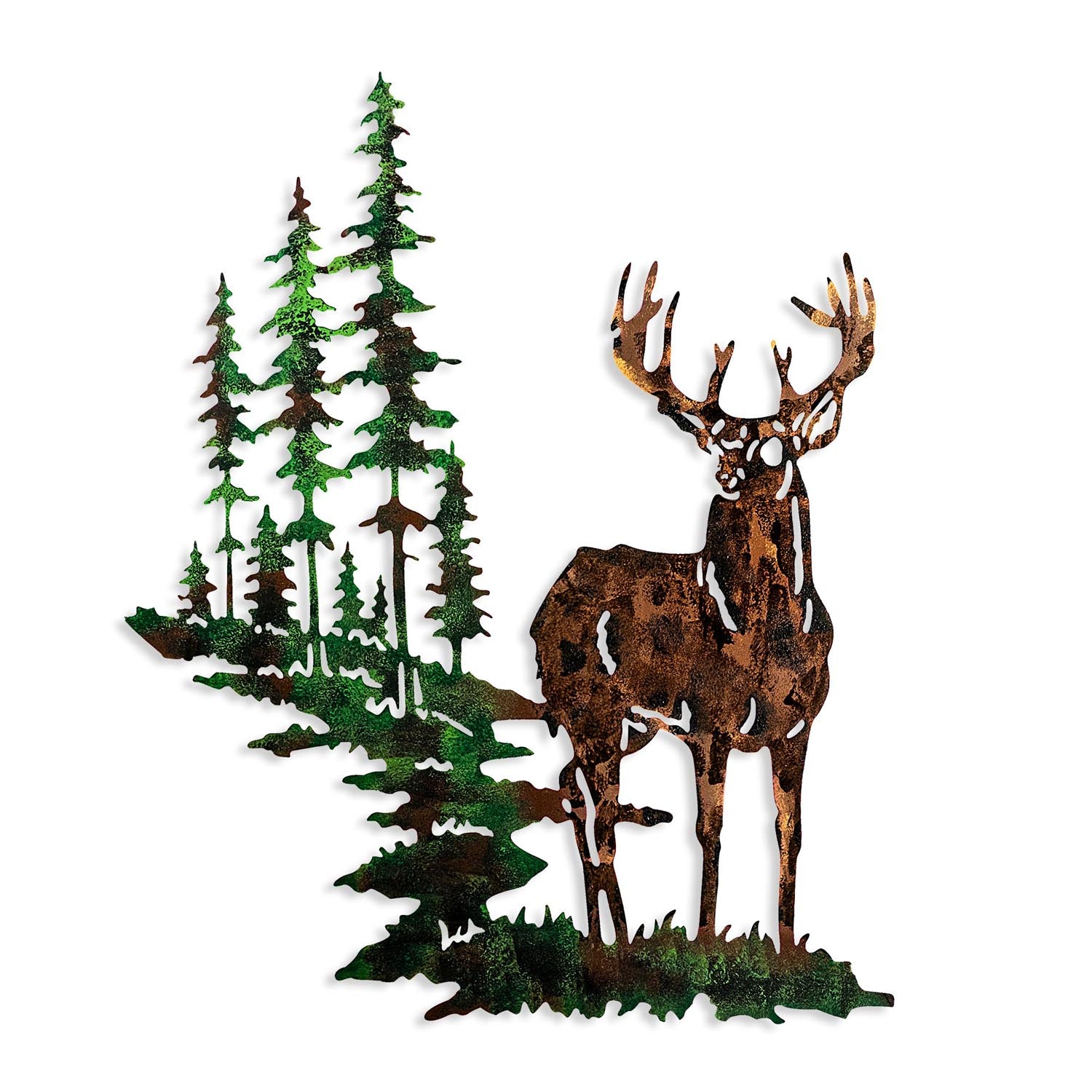 Deer 2 in Mehrfarbig präsentiert im Onlineshop von KAQTU Design AG. Wanddeko ist von Wallity