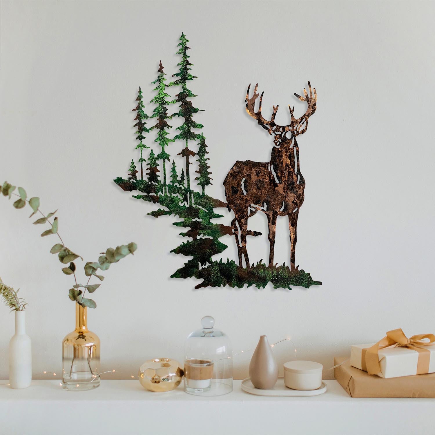Deer 2 in Mehrfarbig präsentiert im Onlineshop von KAQTU Design AG. Wanddeko ist von Wallity