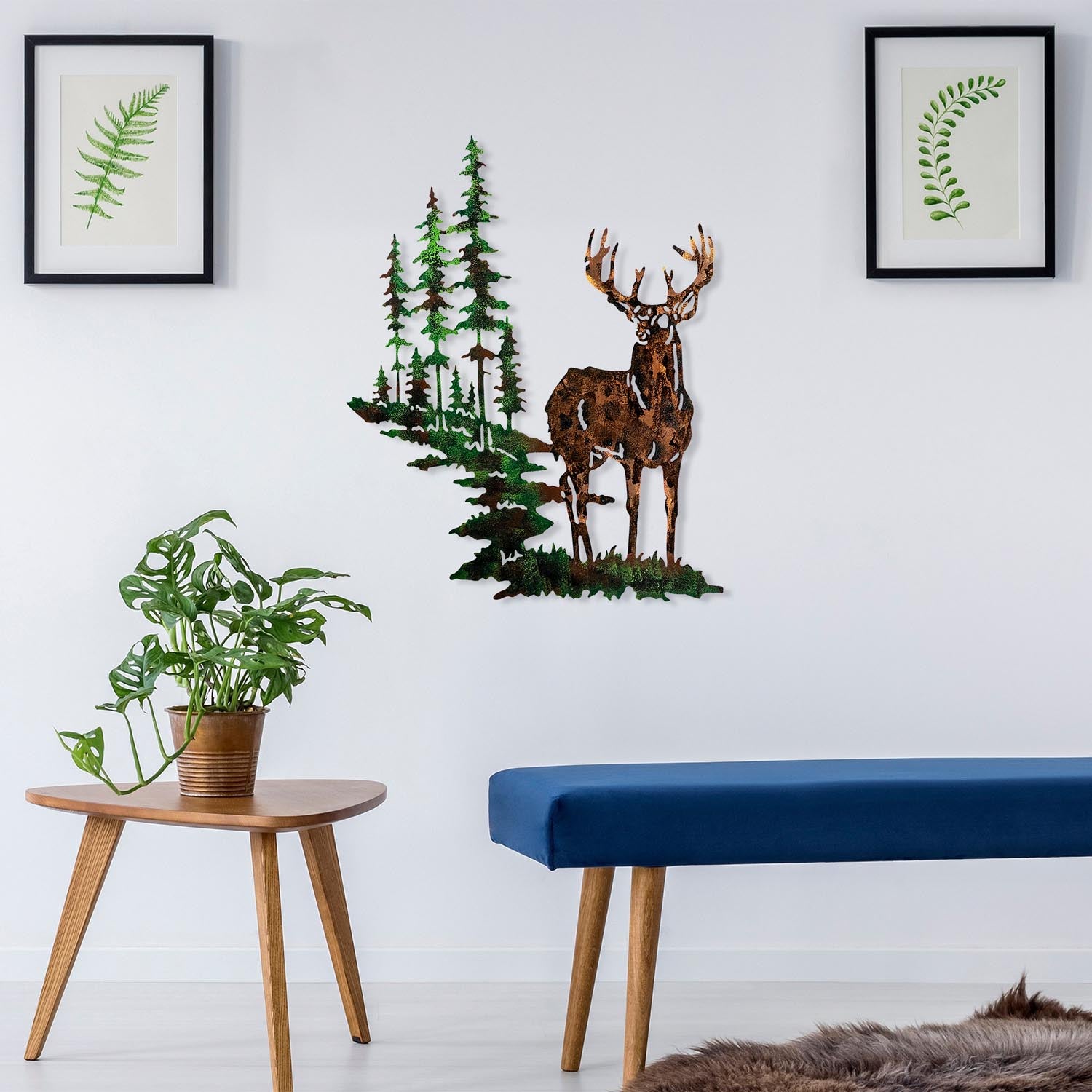 Deer 2 in Mehrfarbig präsentiert im Onlineshop von KAQTU Design AG. Wanddeko ist von Wallity