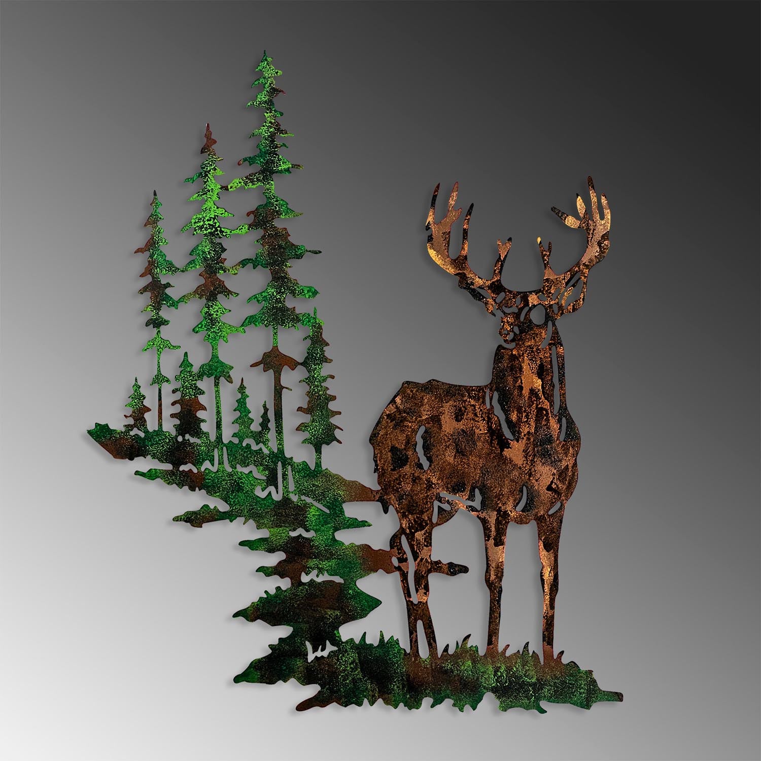 Deer 2 in Mehrfarbig präsentiert im Onlineshop von KAQTU Design AG. Wanddeko ist von Wallity