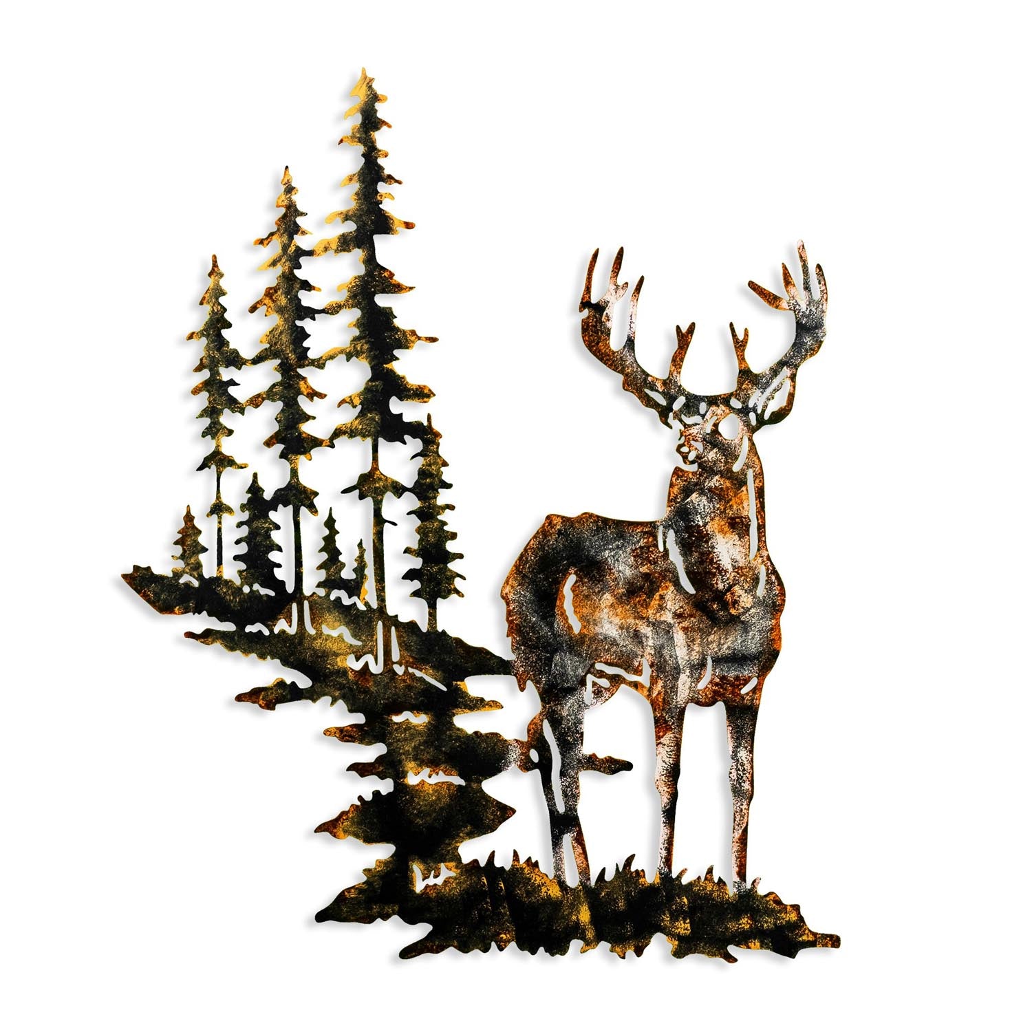 Deer 3 in Mehrfarbig präsentiert im Onlineshop von KAQTU Design AG. Wanddeko ist von Wallity