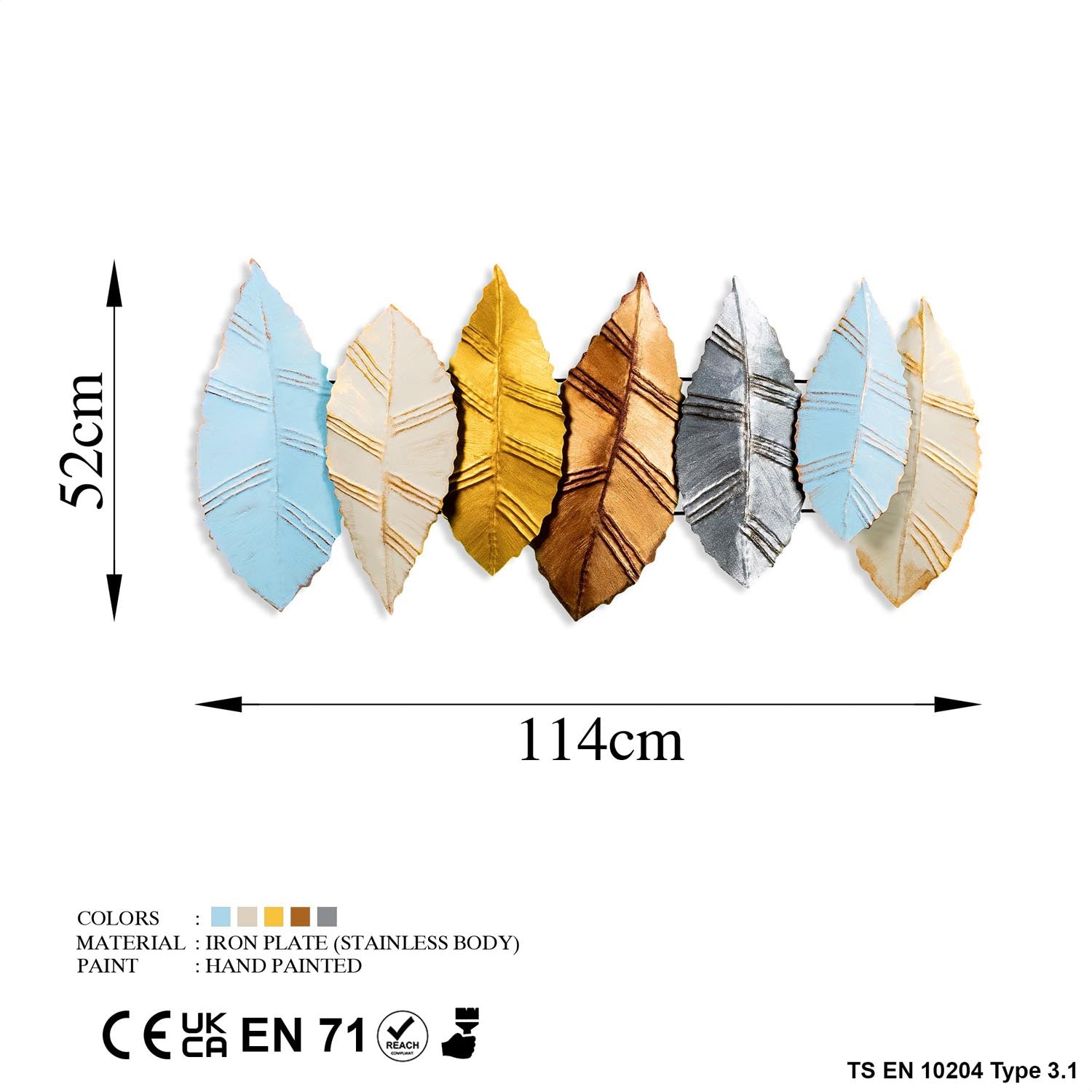 Hornbeam 4 in Mehrfarbig präsentiert im Onlineshop von KAQTU Design AG. Wanddeko ist von Wallity