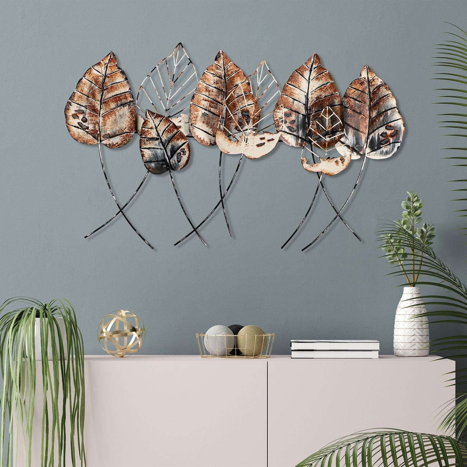 Casting Leaf 2 in Mehrfarbig präsentiert im Onlineshop von KAQTU Design AG. Wanddeko ist von Wallity