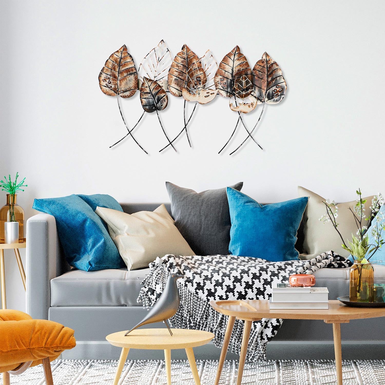 Casting Leaf 2 in Mehrfarbig präsentiert im Onlineshop von KAQTU Design AG. Wanddeko ist von Wallity