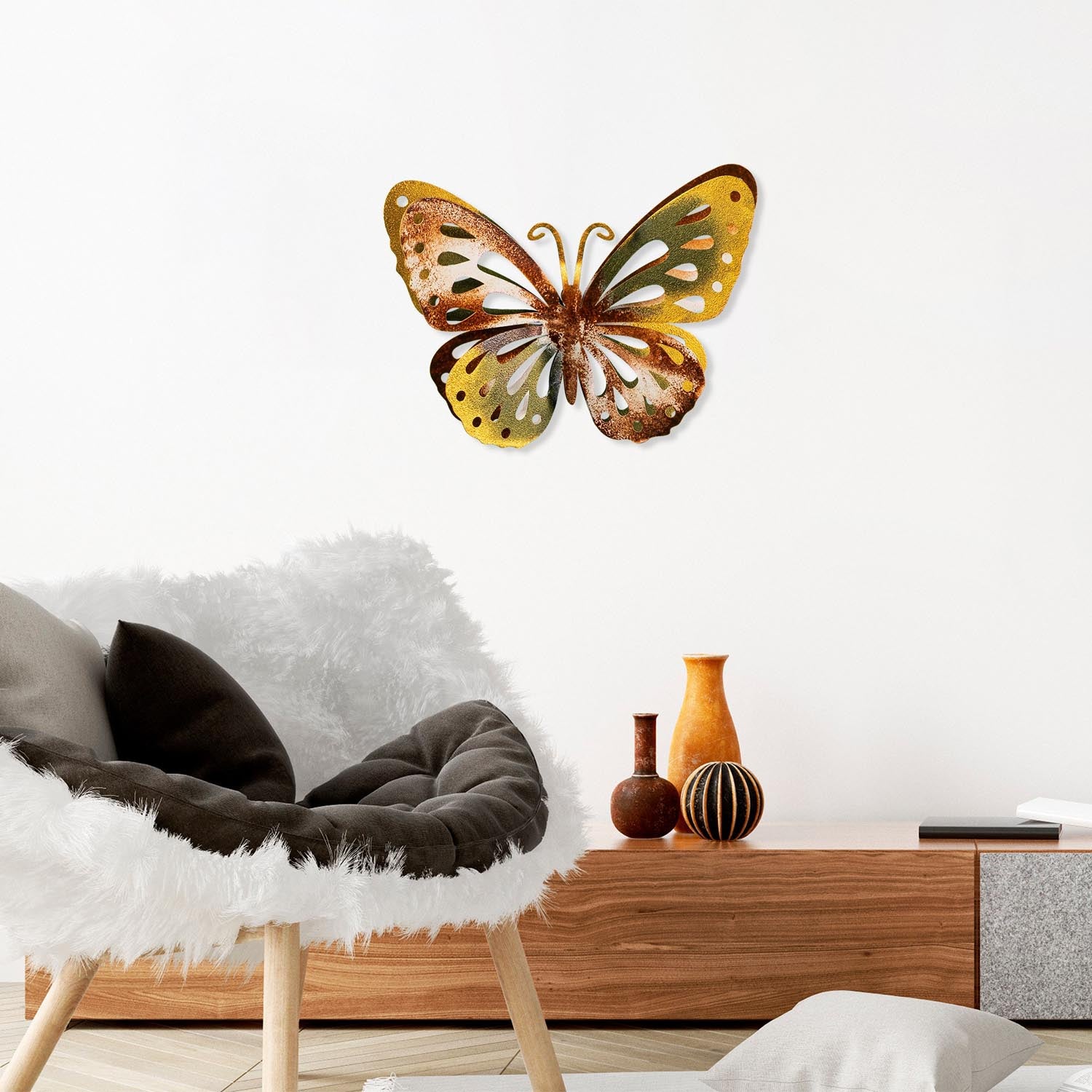 Farfalla 3 in Mehrfarbig präsentiert im Onlineshop von KAQTU Design AG. Wanddeko ist von Wallity