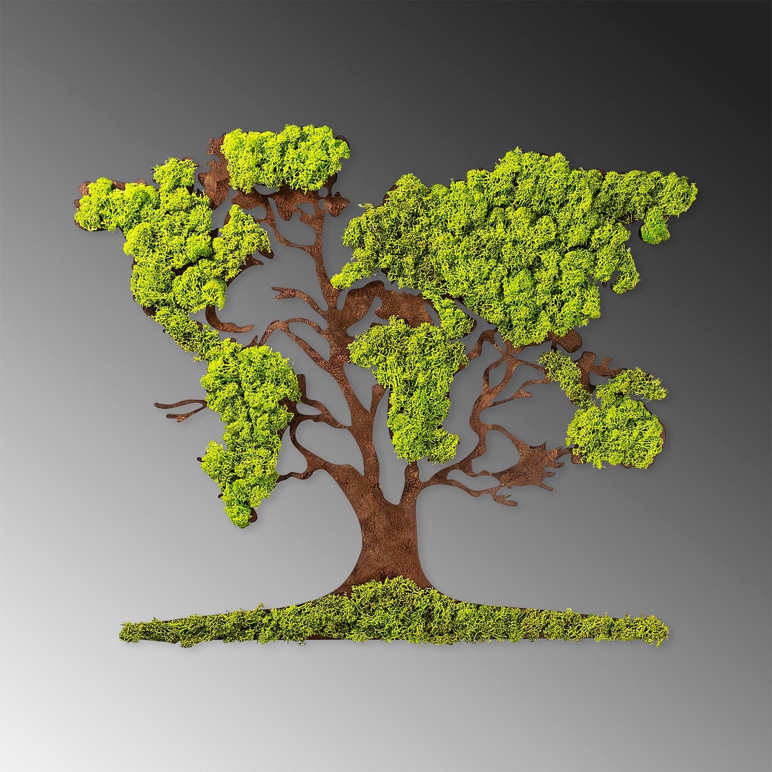 Tree 2 in Grün
 Braun präsentiert im Onlineshop von KAQTU Design AG. Wanddeko ist von Wallity