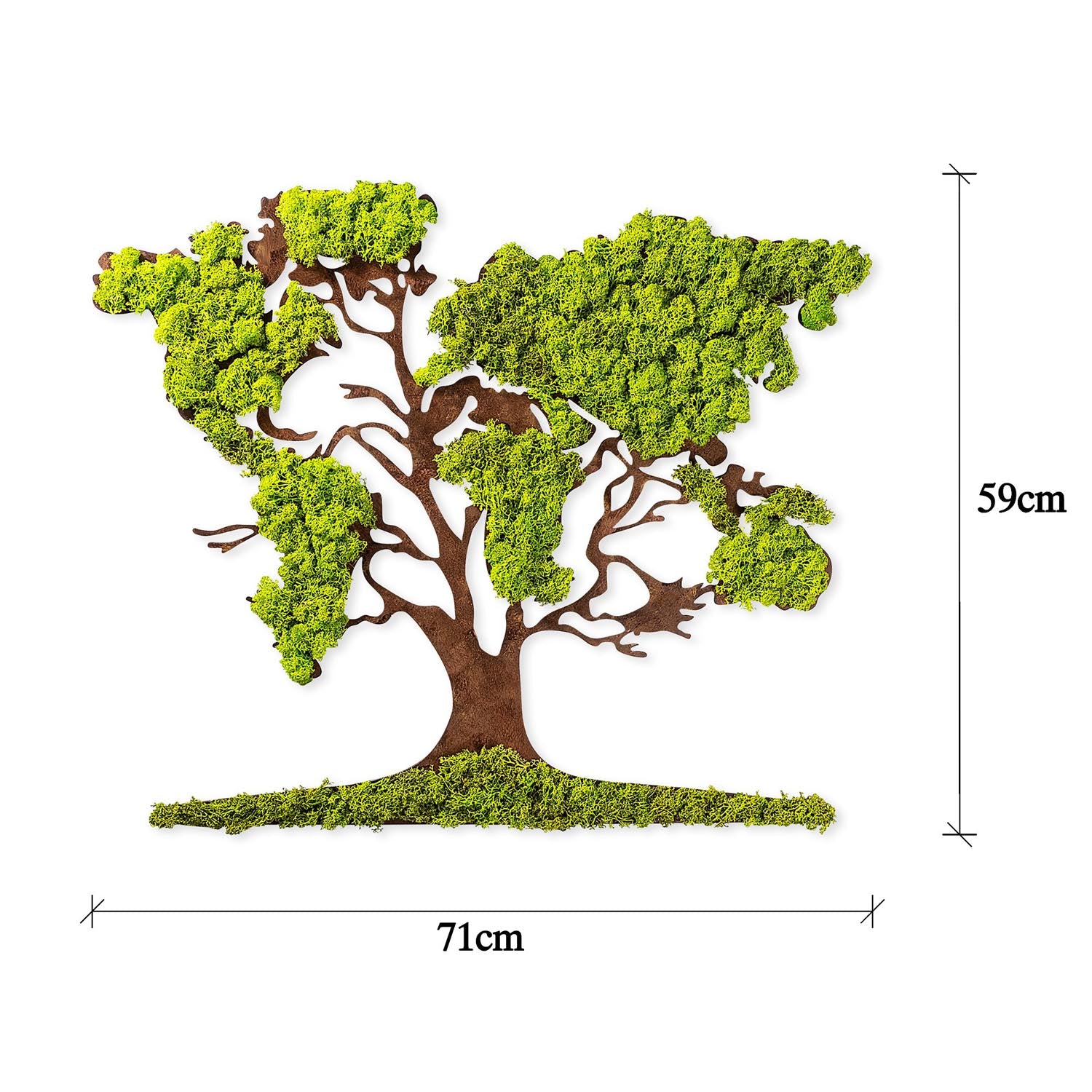 Tree 2 in Grün
 Braun präsentiert im Onlineshop von KAQTU Design AG. Wanddeko ist von Wallity